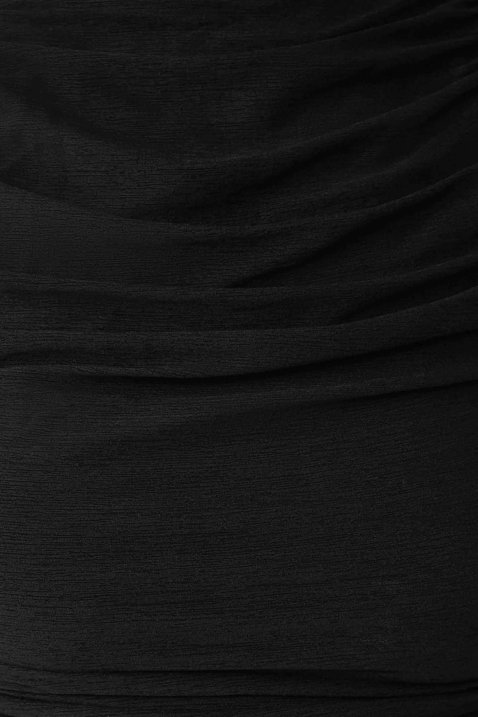 Matilda Ruched Mesh Bodysuit - Black Female Product Image