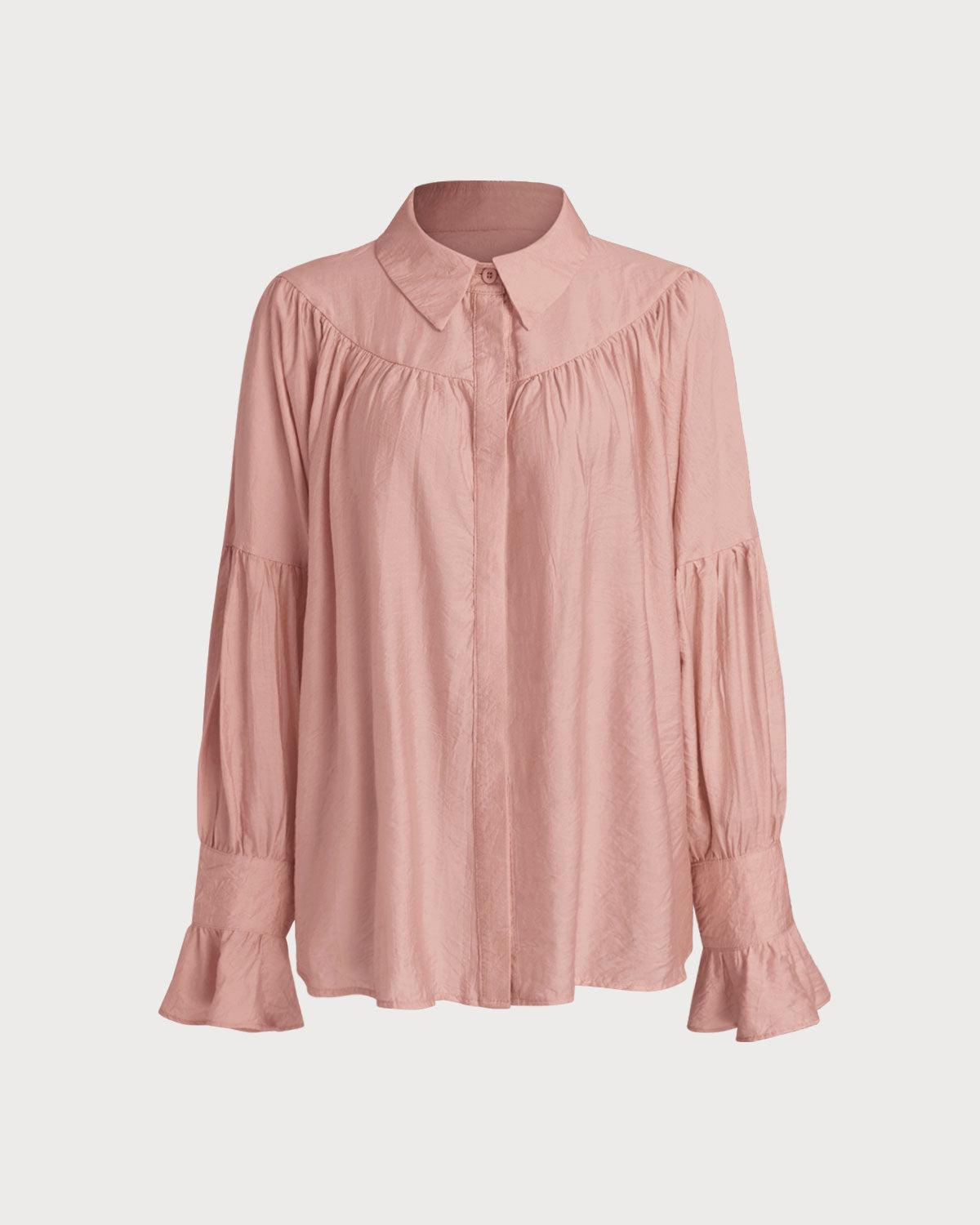 Pink Oversized Button Shirt Product Image