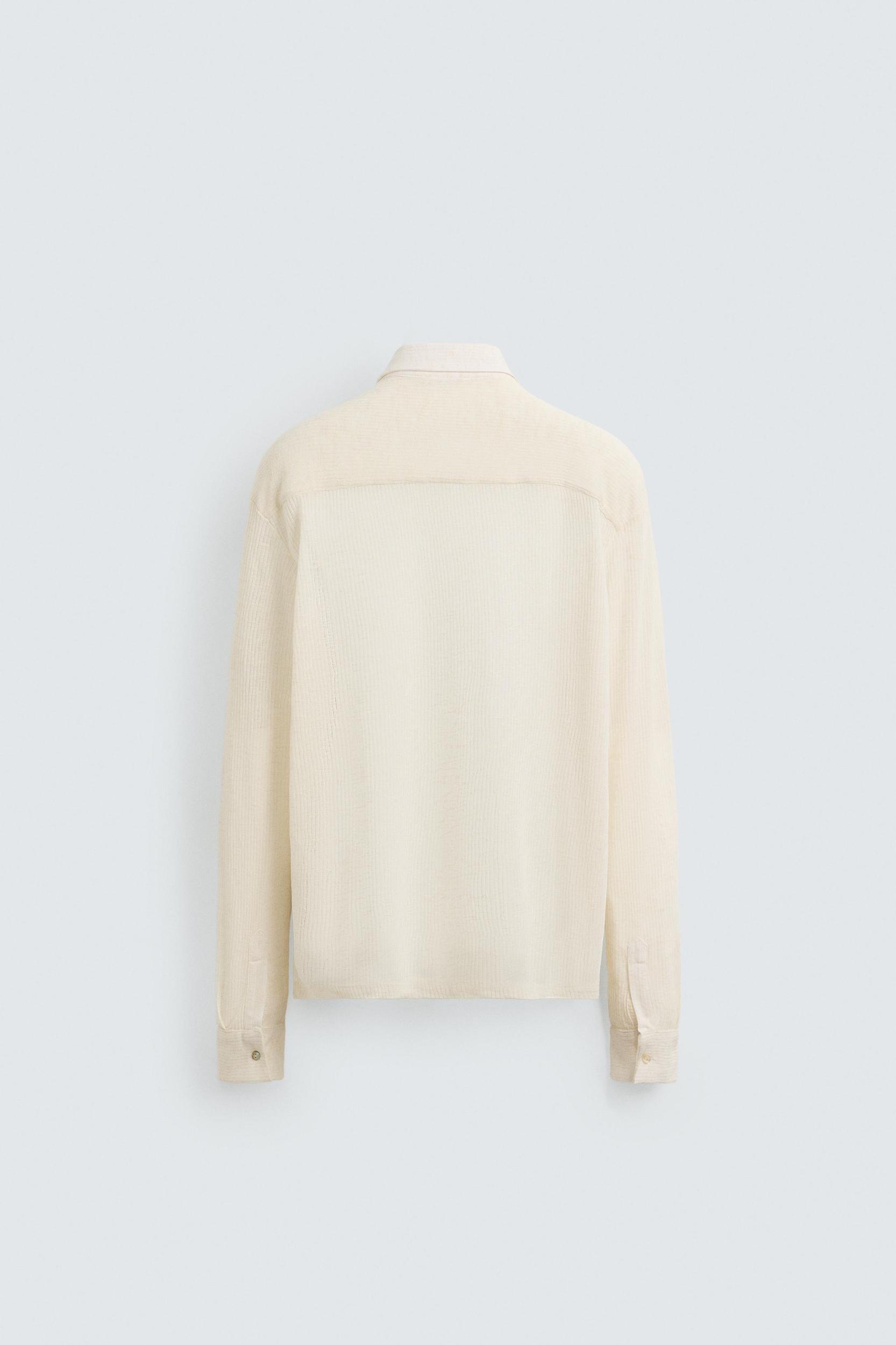 SEMI-SHEER TEXTURED SHIRT Product Image