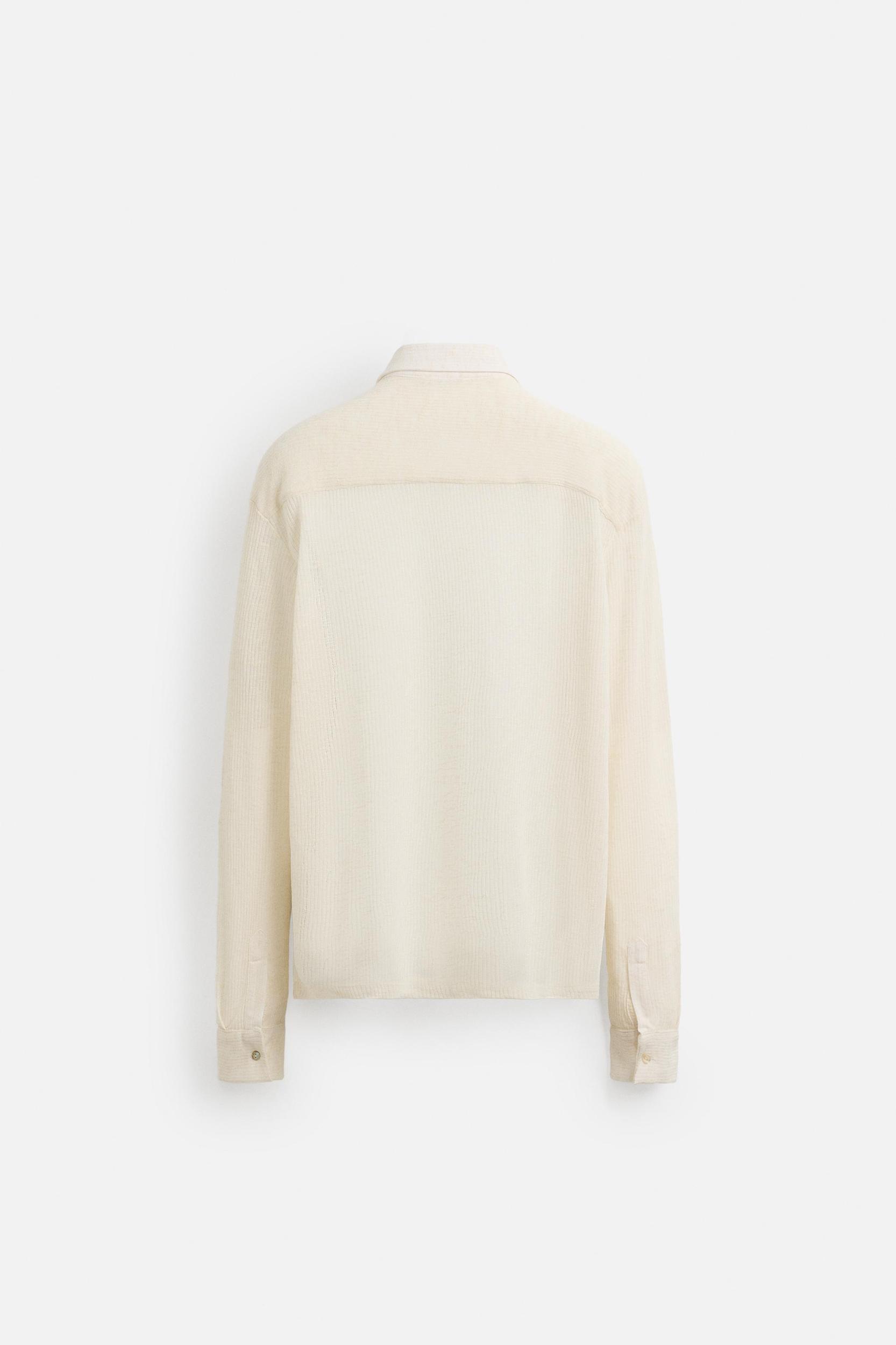 SEMI-SHEER TEXTURED SHIRT Product Image