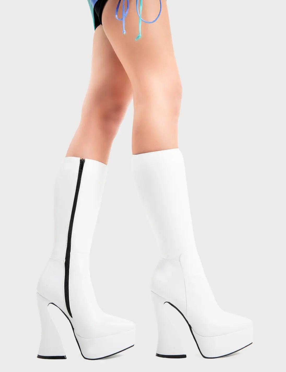 Sketchy Platform Calf Boots Product Image