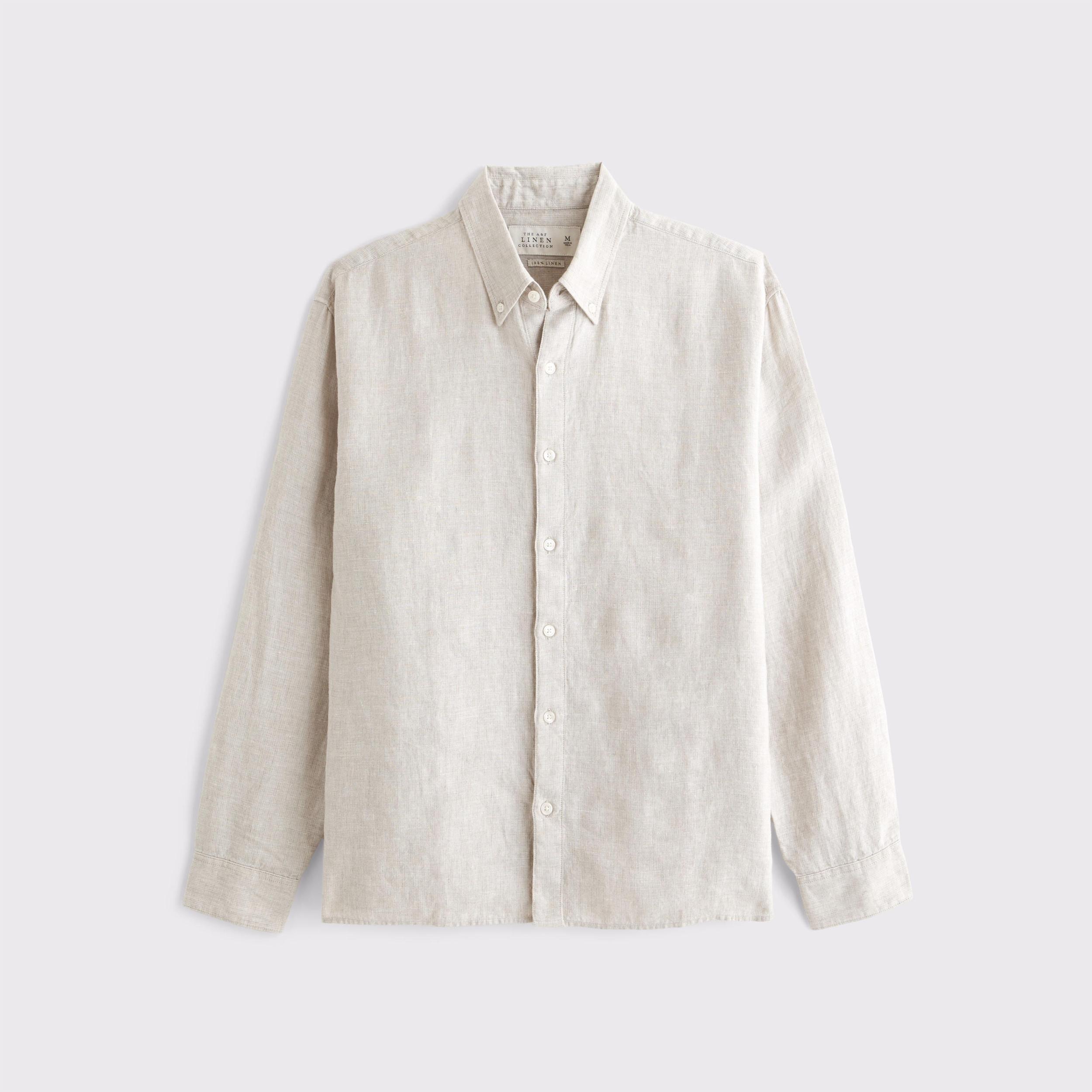 Linen Button-Up Shirt Product Image