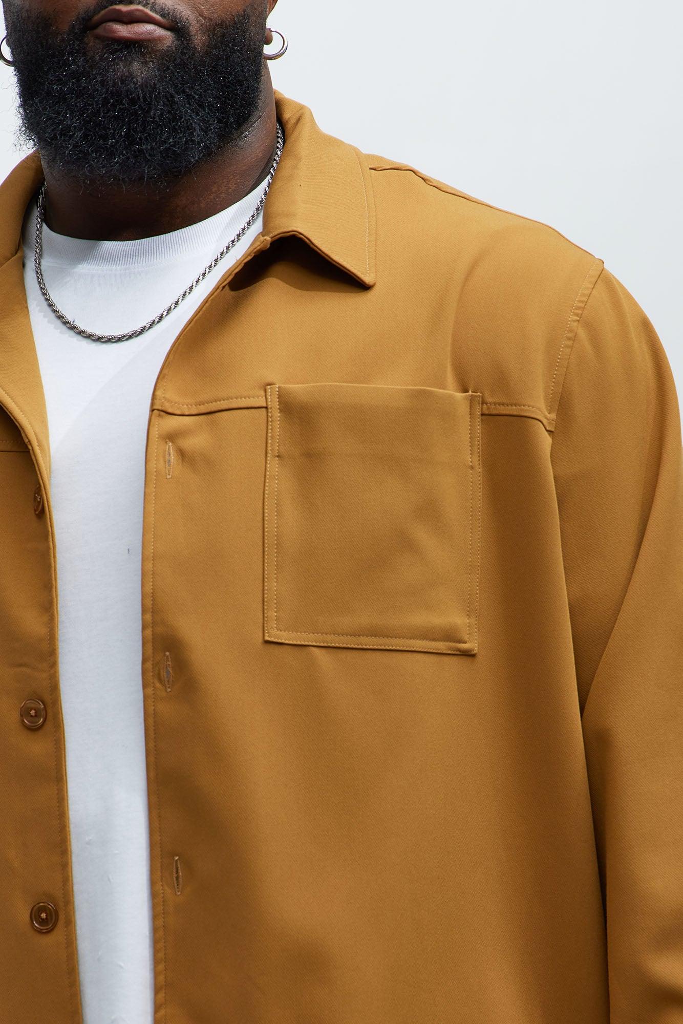 Ronan Weekender Button Up Shirt - Camel Product Image