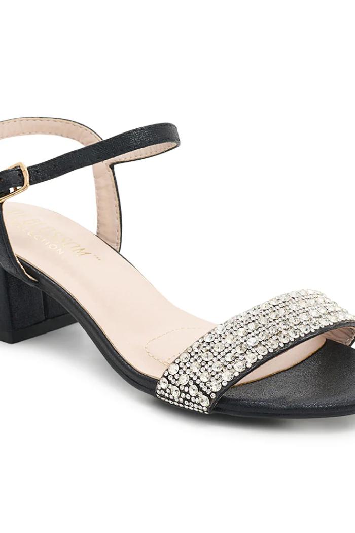 Blush Sparkle Block-Heel Product Image
