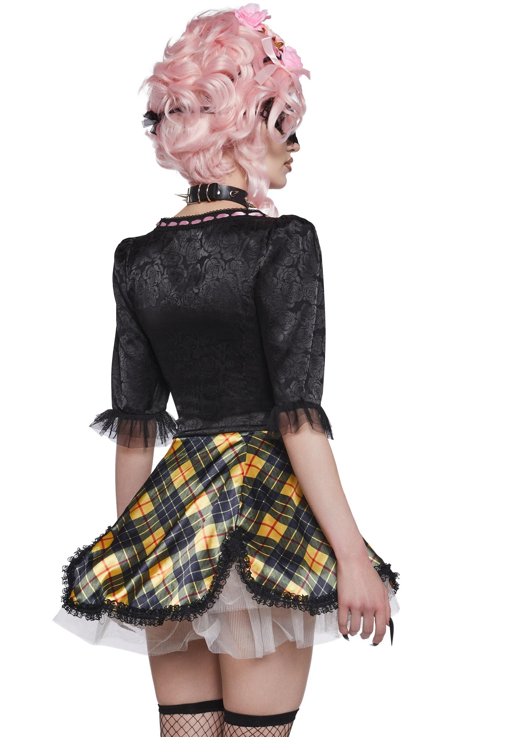 Womens Sexy Halloween Punk Marie Antoinette Costume - Black Product Image