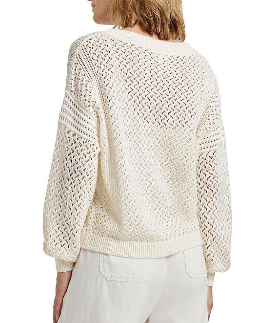 Splendid Brenda Knit V-Neck Long Sleeve Button Front Cardigan Product Image