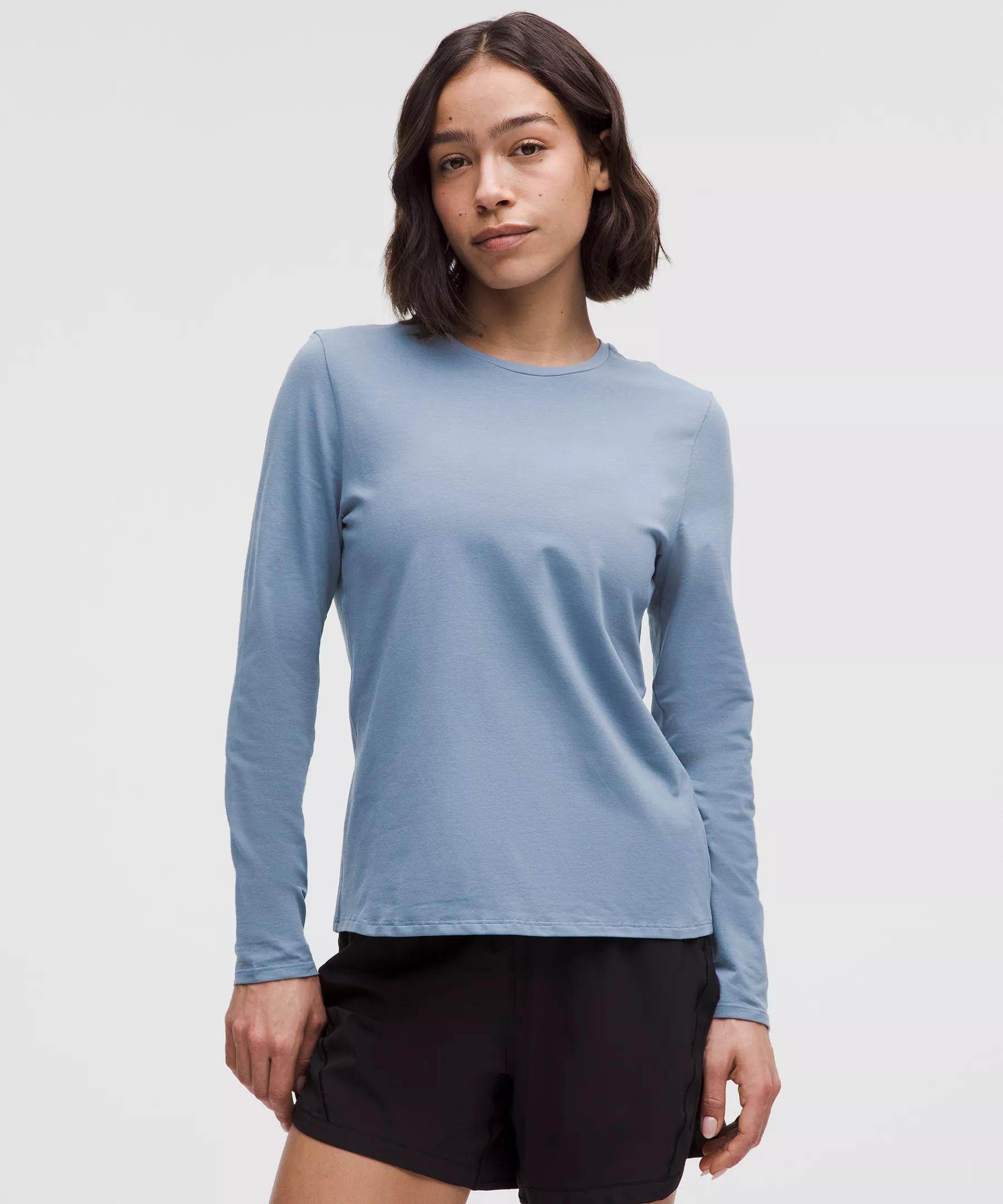 Organic Cotton Crewneck Long-Sleeve Shirt Product Image
