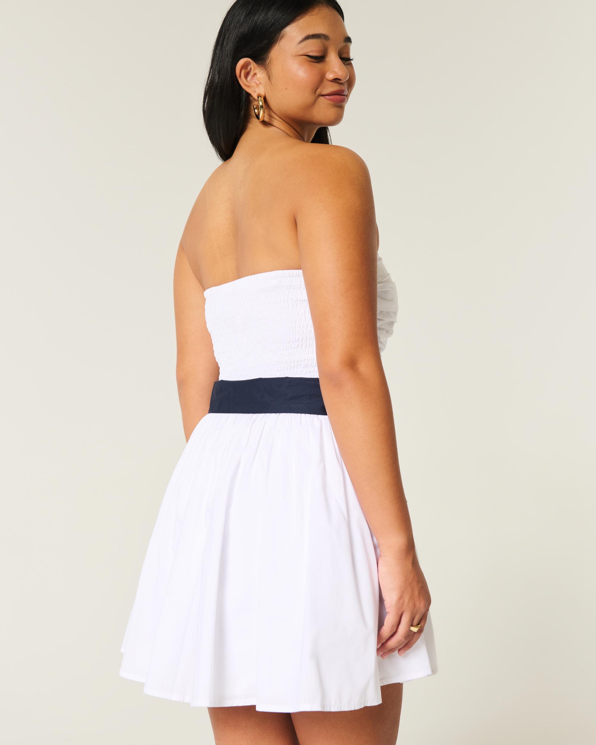 Strapless Bow Mini Dress Product Image
