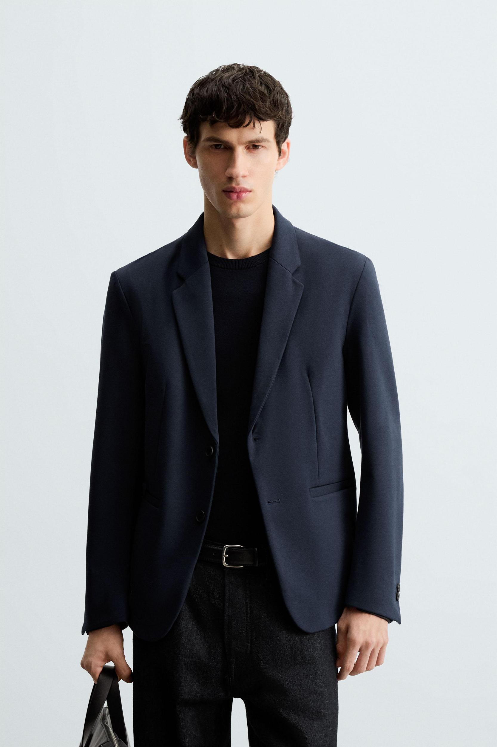 SLIM FIT STRETCH BLAZER Product Image