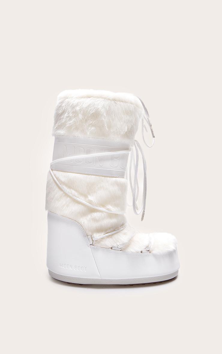 MOON BOOT White Icon Faux Fur Product Image