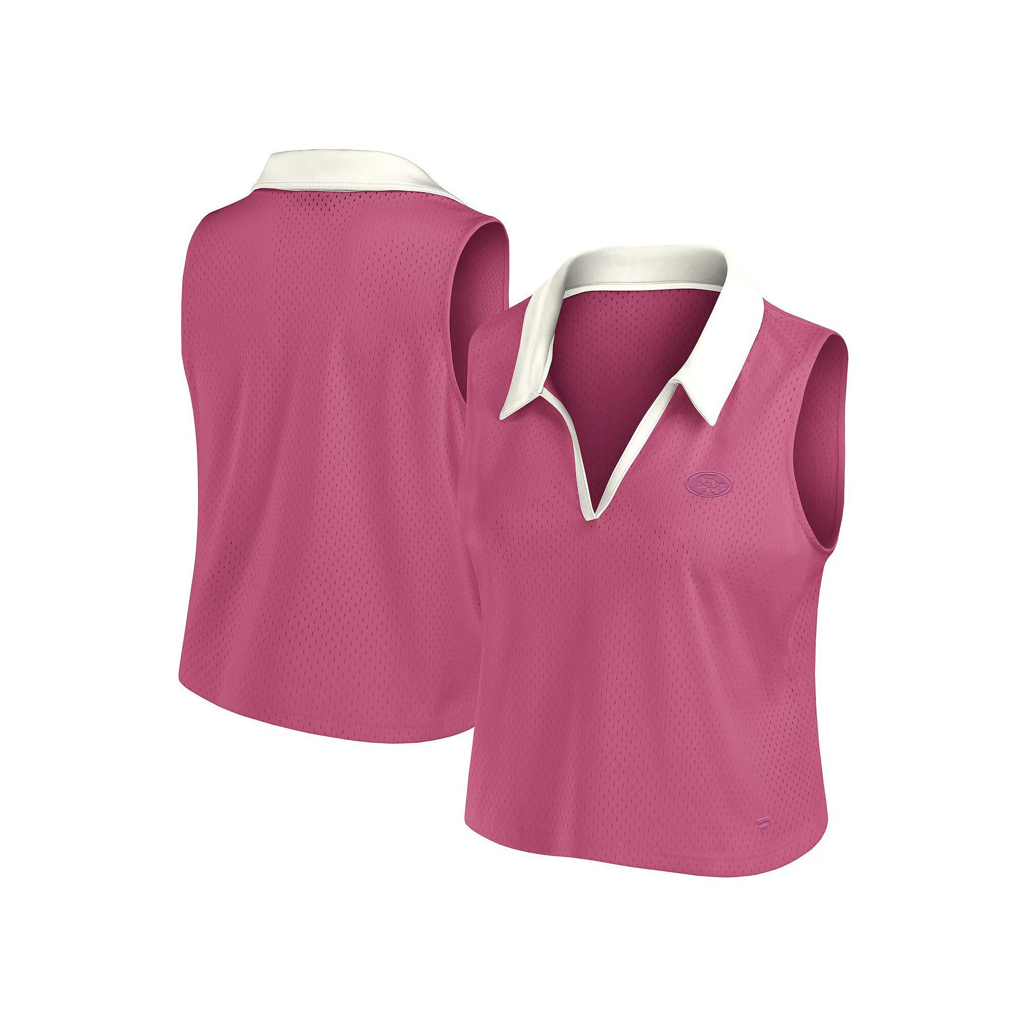 Women's Fanatics Pink Kansas City Chiefs Studio Wellness V-Neck Tank Top, Size: XL Product Image