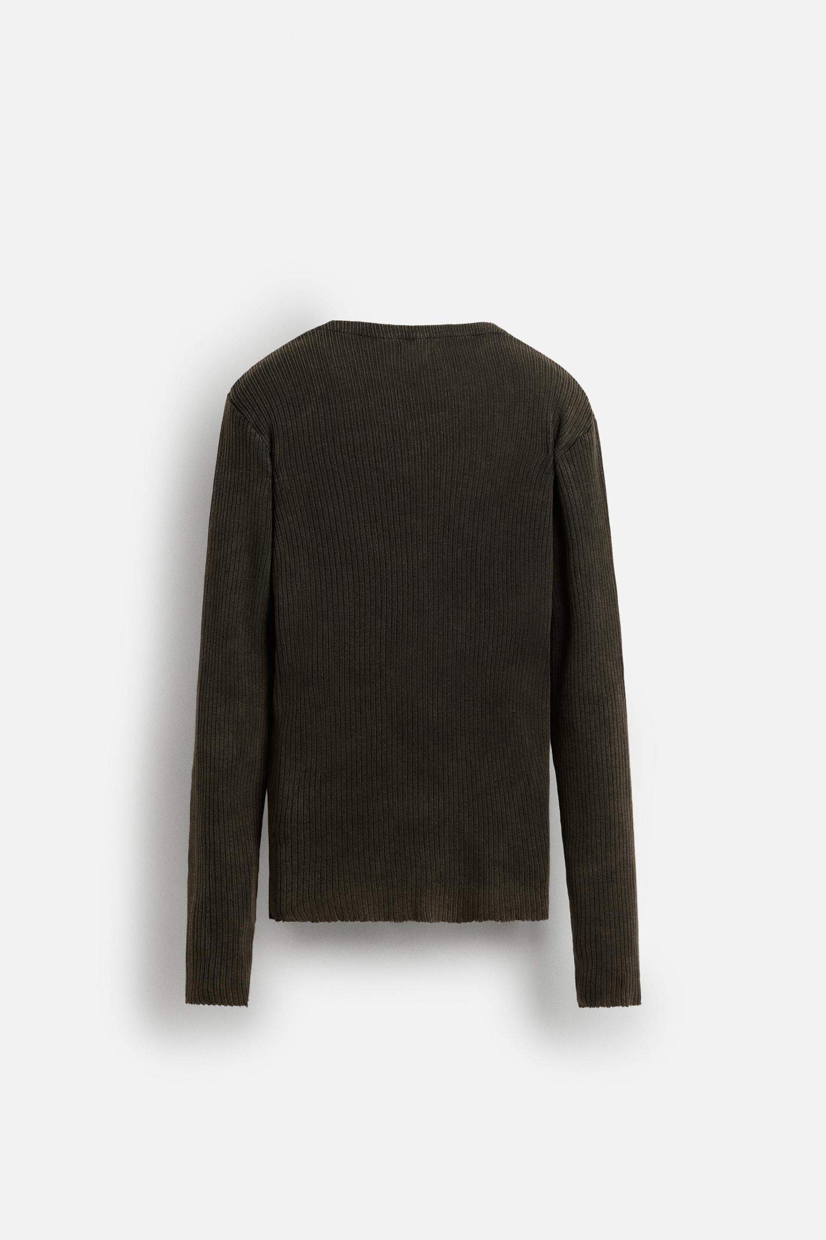 WASHED RIB CARDIGAN Product Image