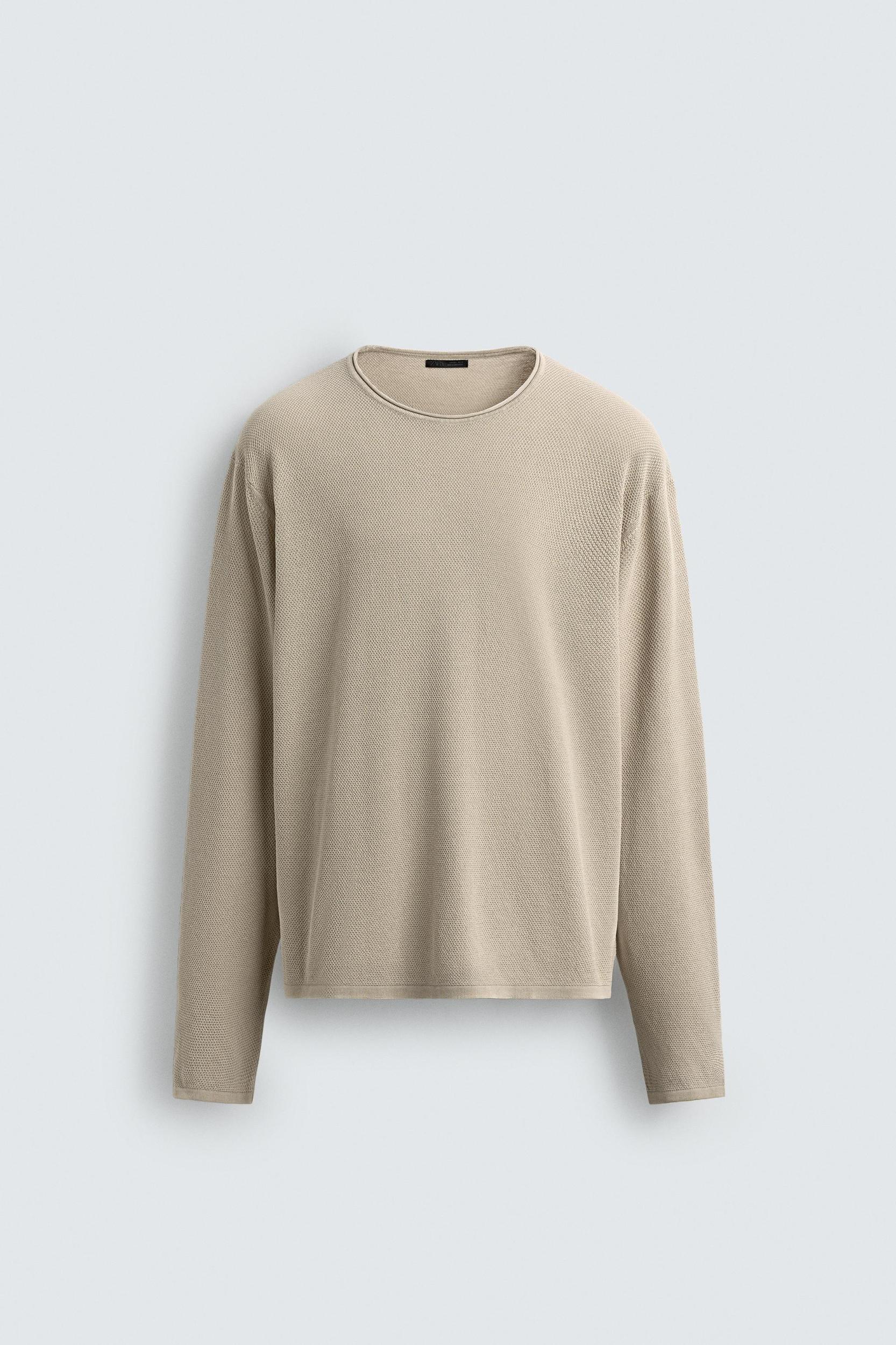 WASHED TEXTURED SWEATER Product Image