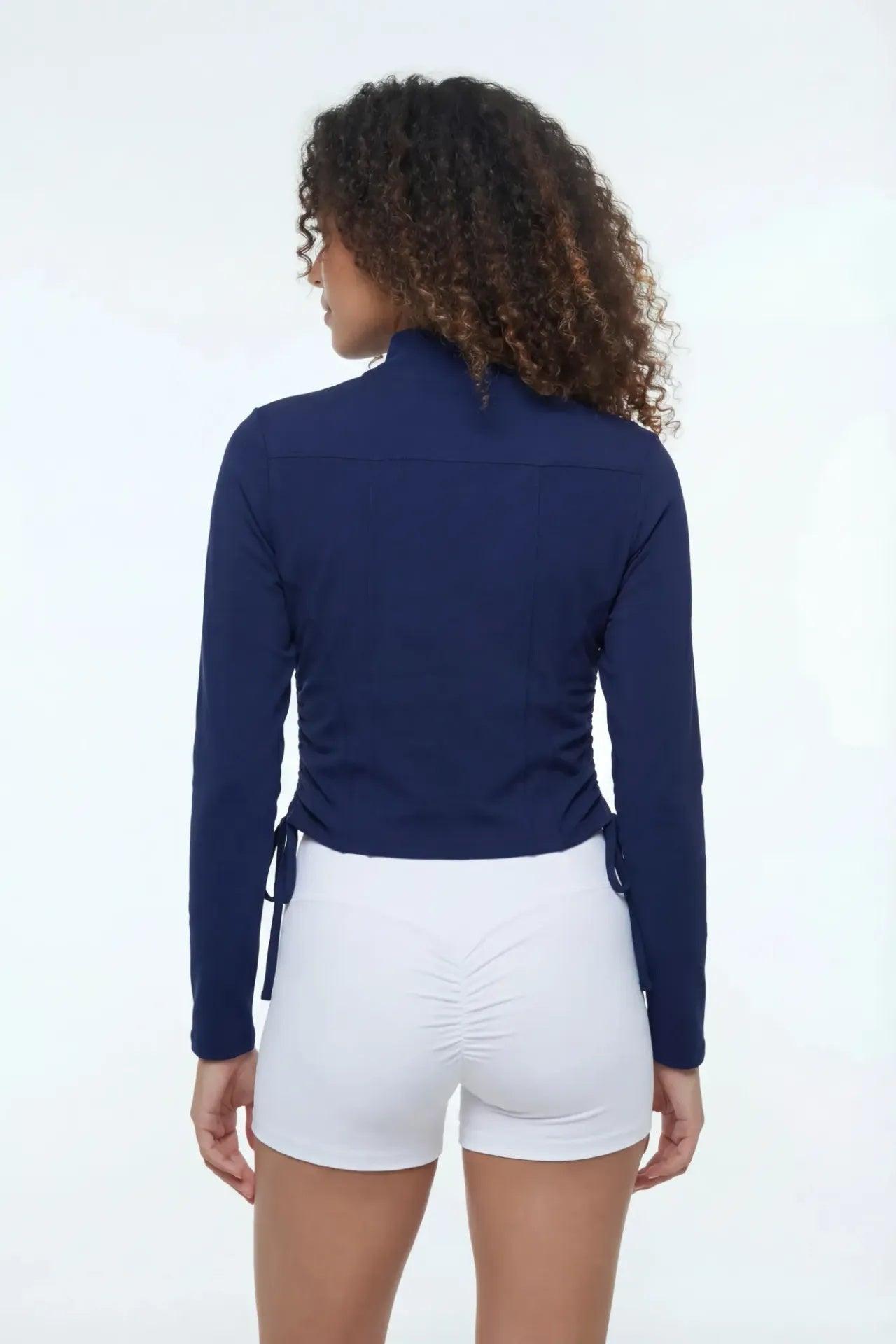 Active High Density Cinched 2 Way Zip Up Jacket Female Product Image