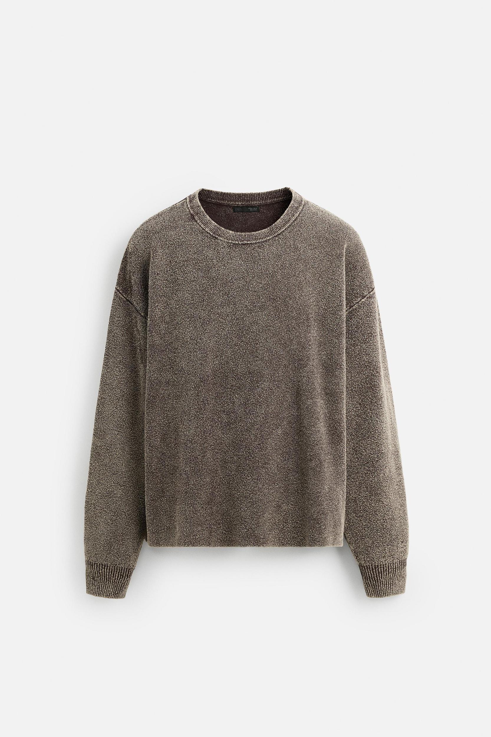 WASHED BOUCLÉ SWEATER Product Image