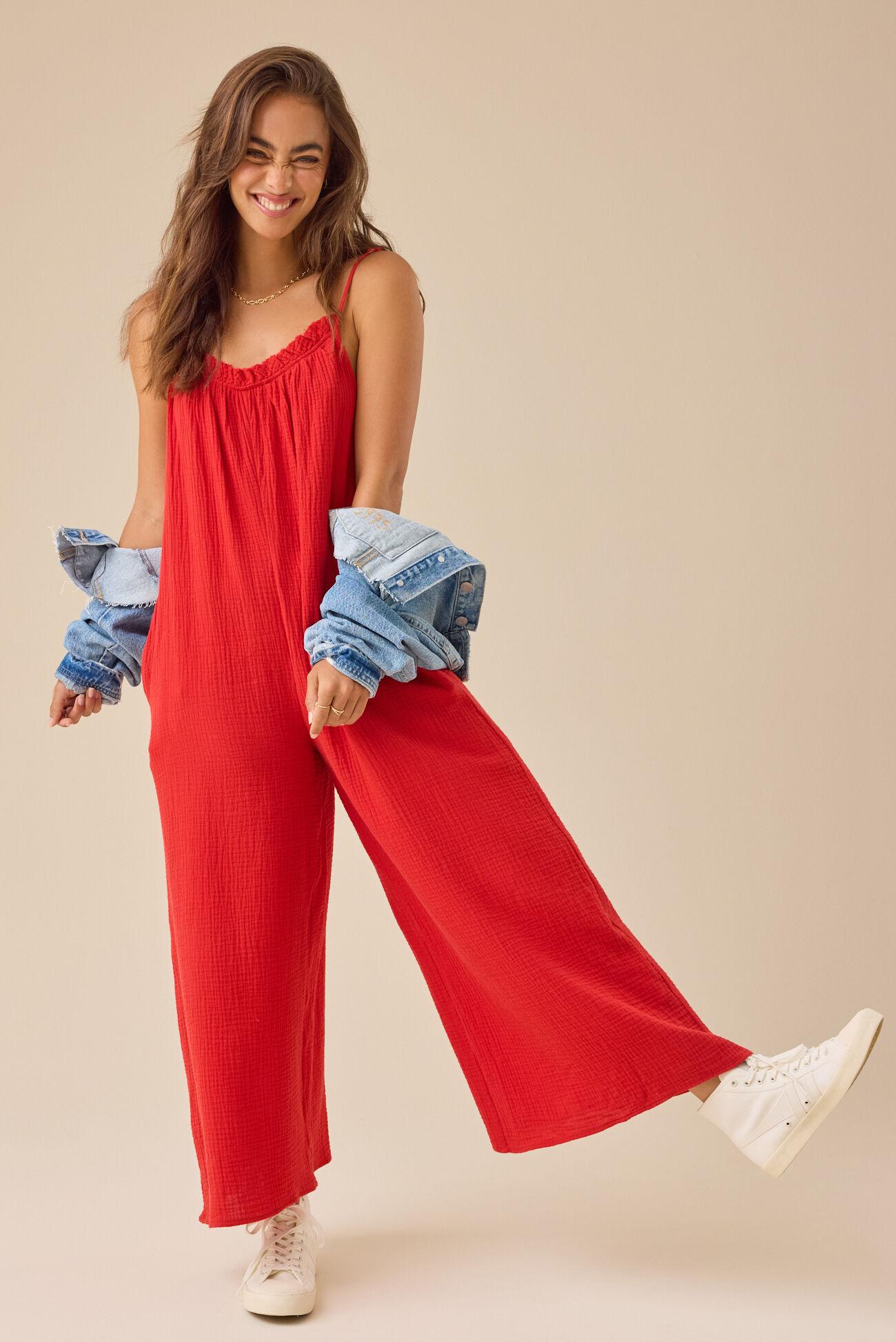 Laurie Gauze Jumpsuit Product Image