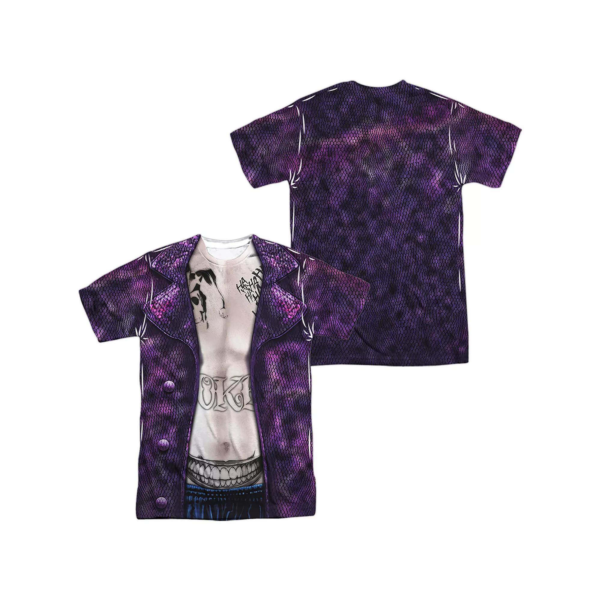 Men's Suicide Squad Joker Costume Sublimated Graphic Tee,  Product Image