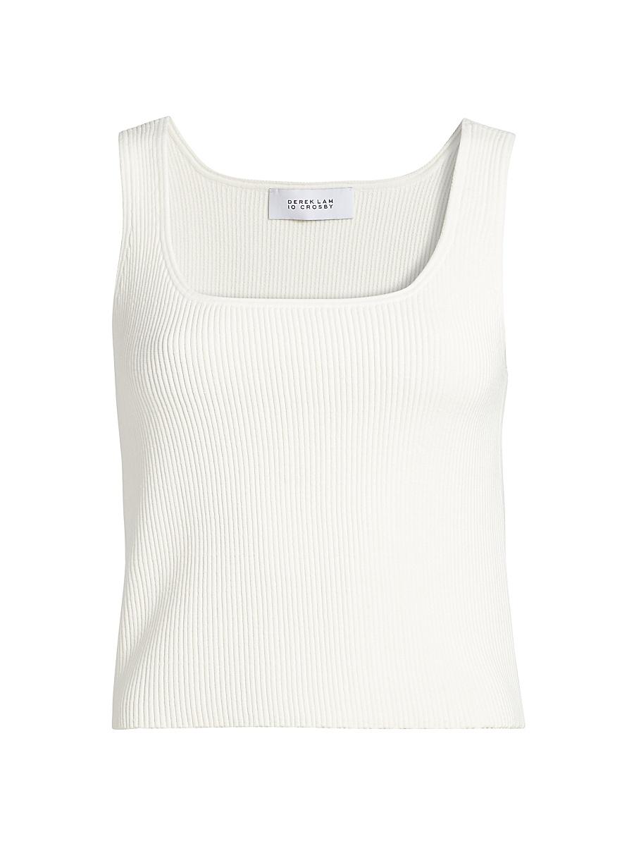 Womens Sain Rib-Knit Tank Product Image