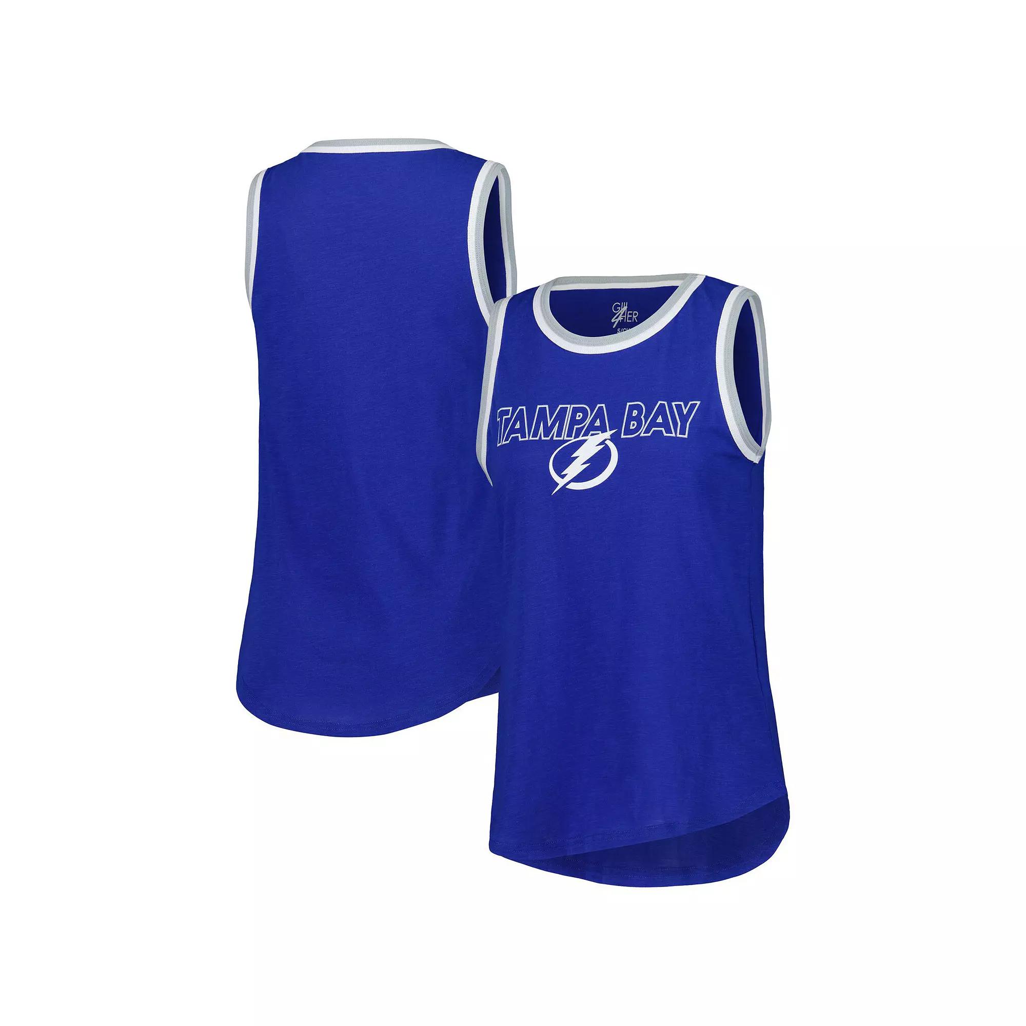 Women's G-III 4Her by Carl Banks Blue Tampa Bay Lightning Strategy Tank Top,  Product Image
