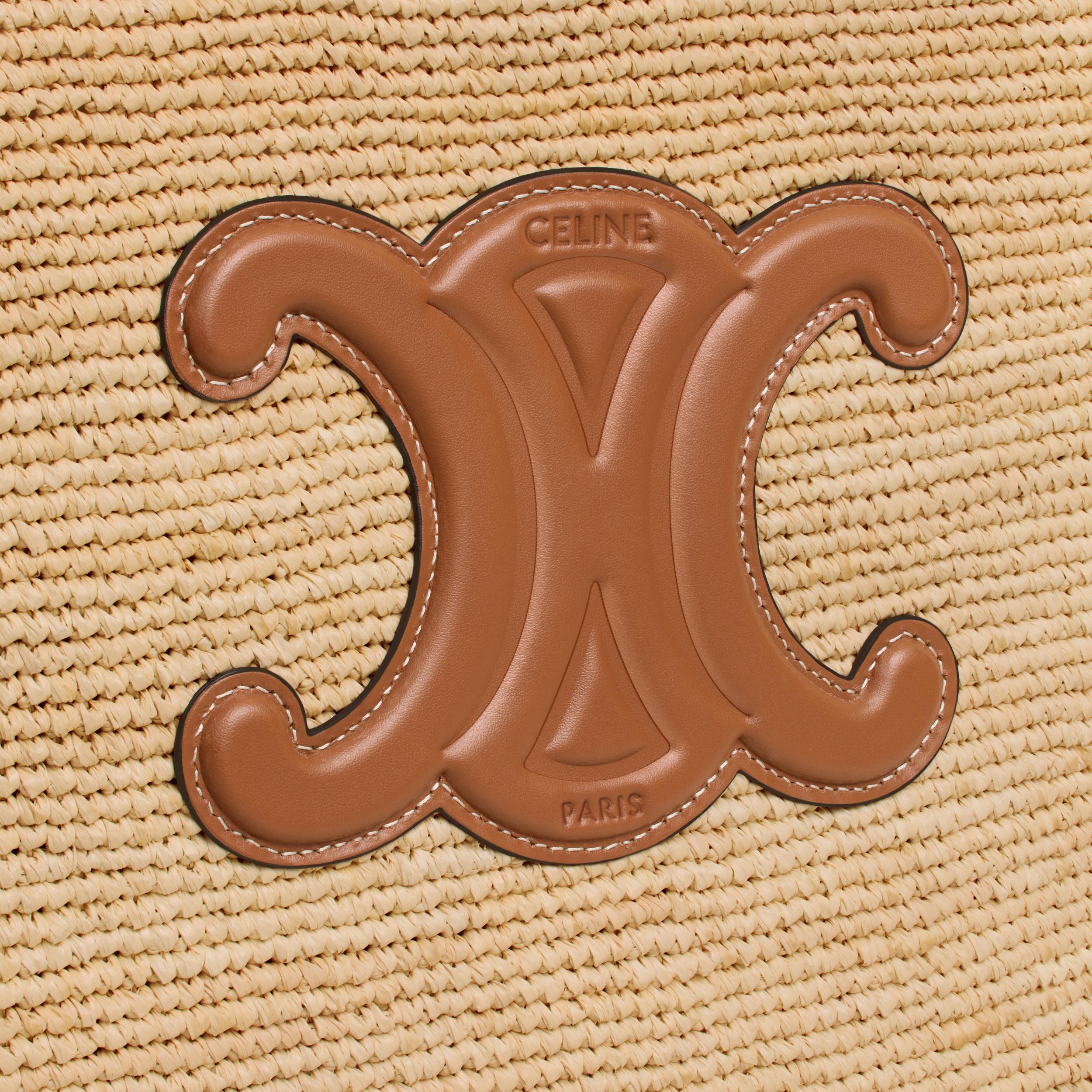 Celine Classic Panier Shopper Cabas IN RAFFIA AND CALFSKIN Product Image