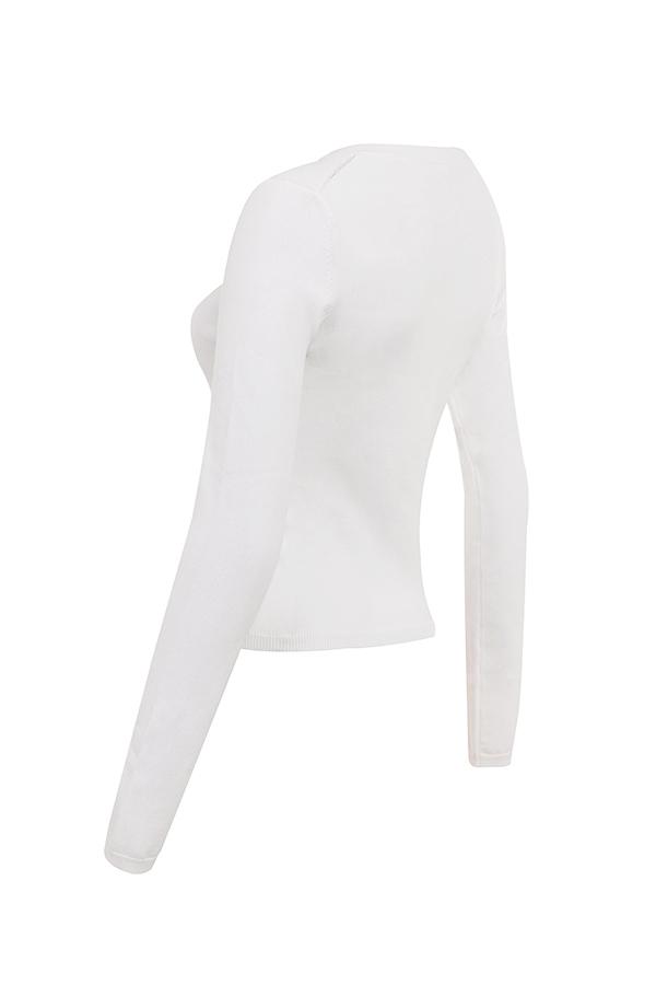 Riva  white summer knit cardigan - sale Product Image
