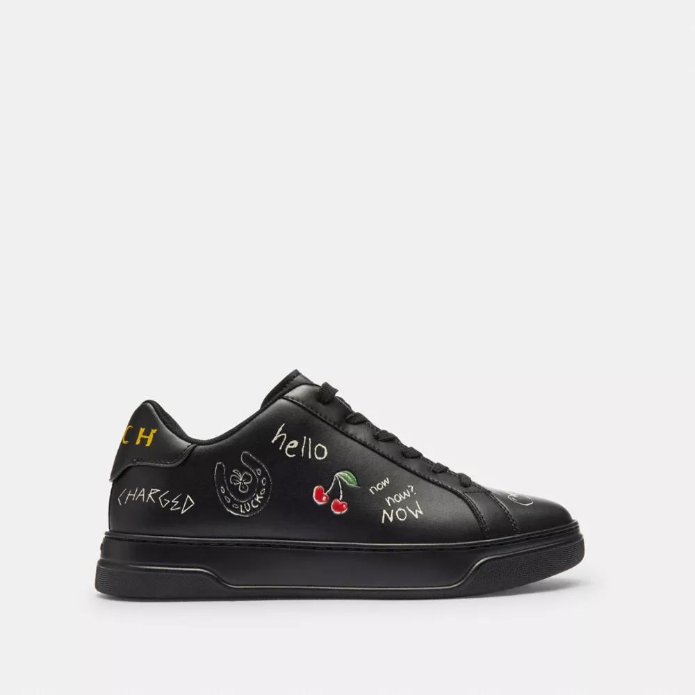 High Line Sneaker With Sketch Print Product Image