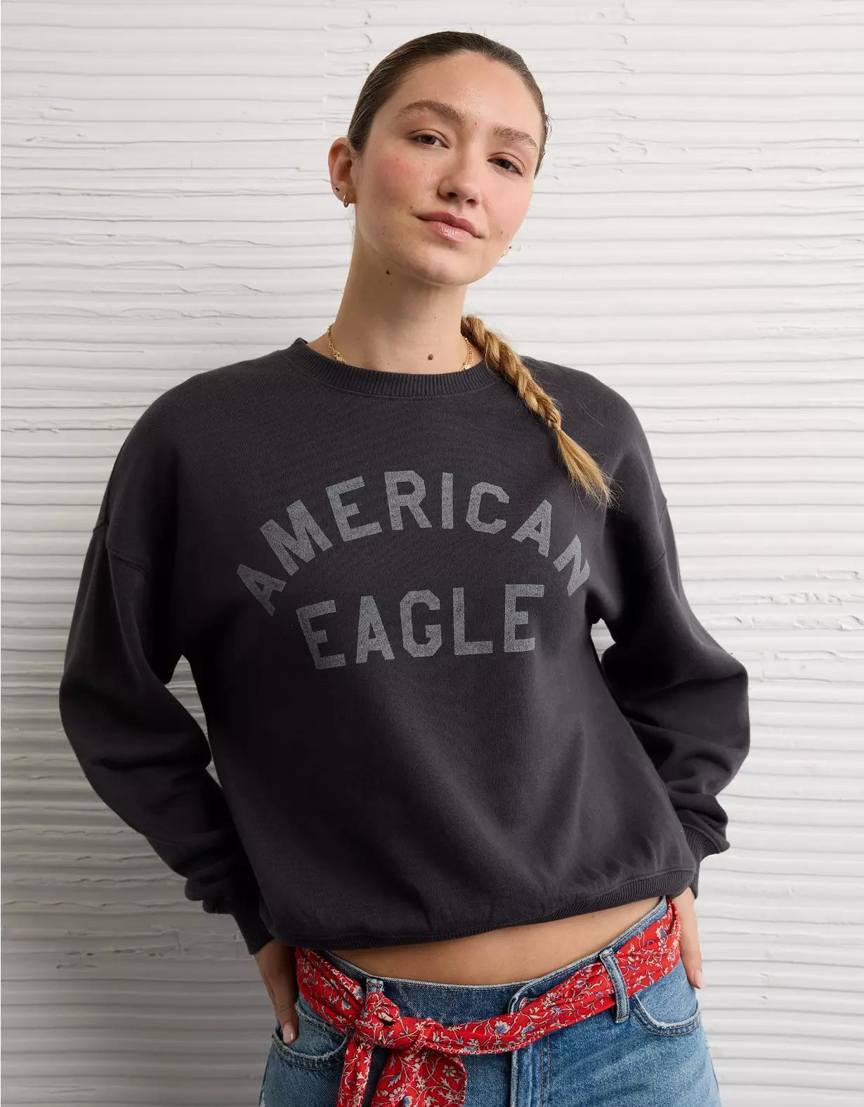 AE Funday Graphic Sweatshirt Product Image