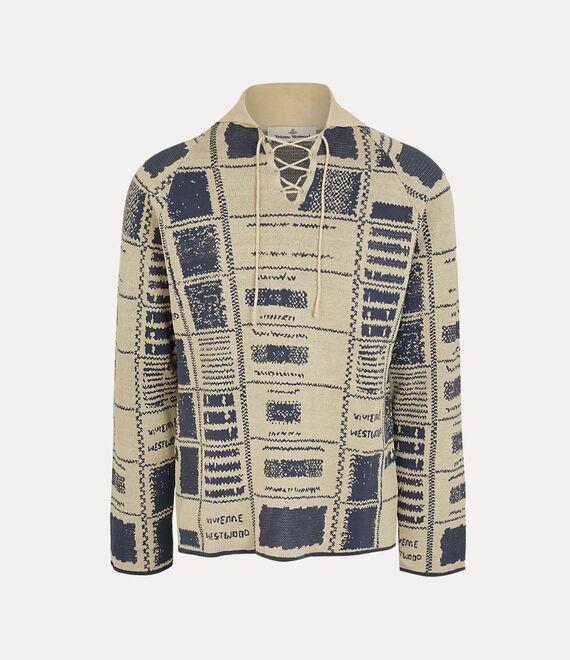 Checked Polo Jumper Product Image