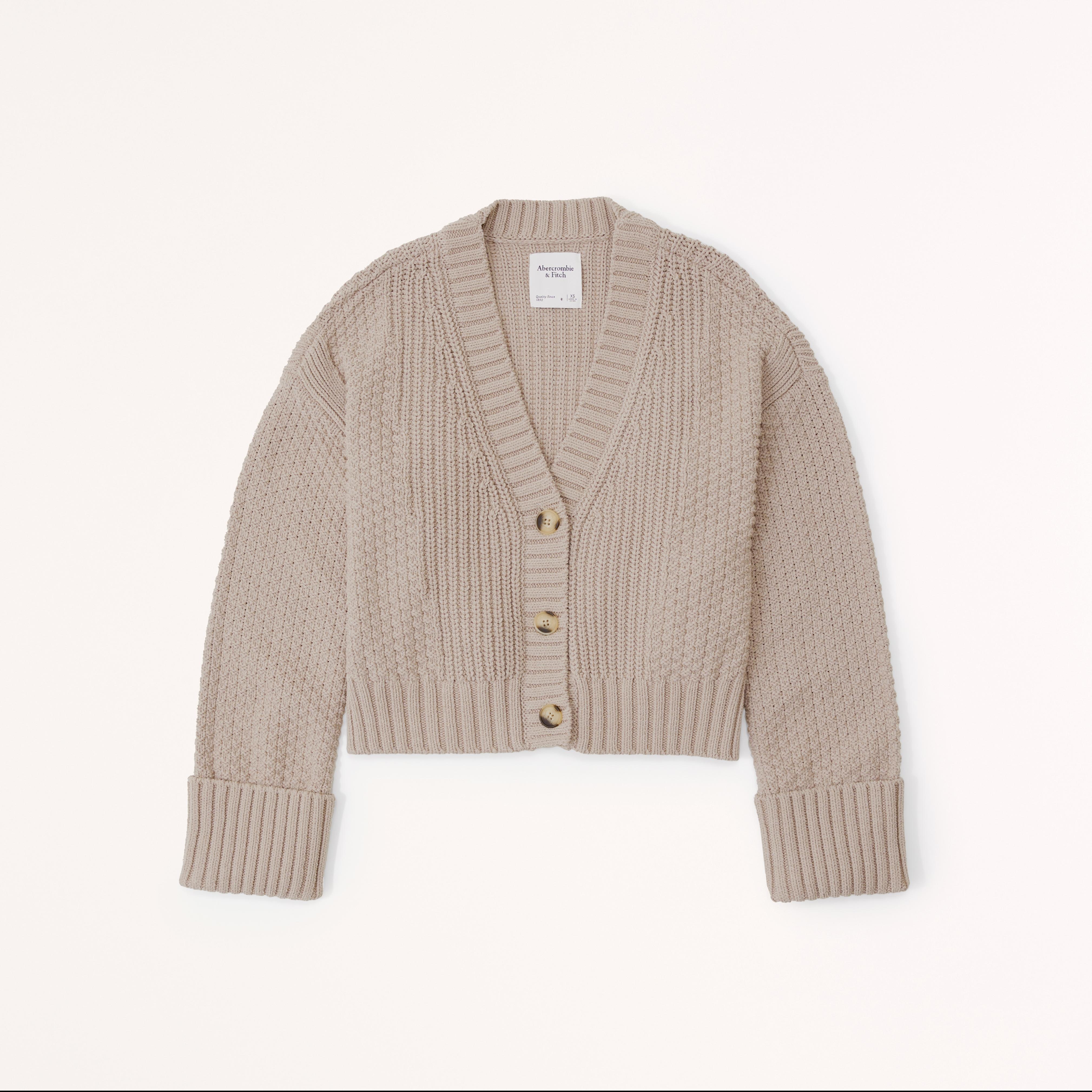 The A&F Cameron Seed Stitch Cardigan Product Image