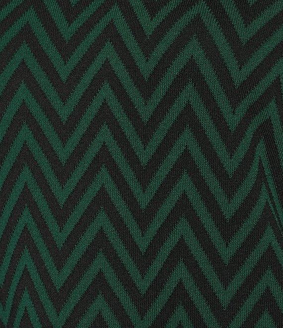 Investments Rainforest Zig-Zag Mock Neck Pullover Long Sleeves Top Product Image