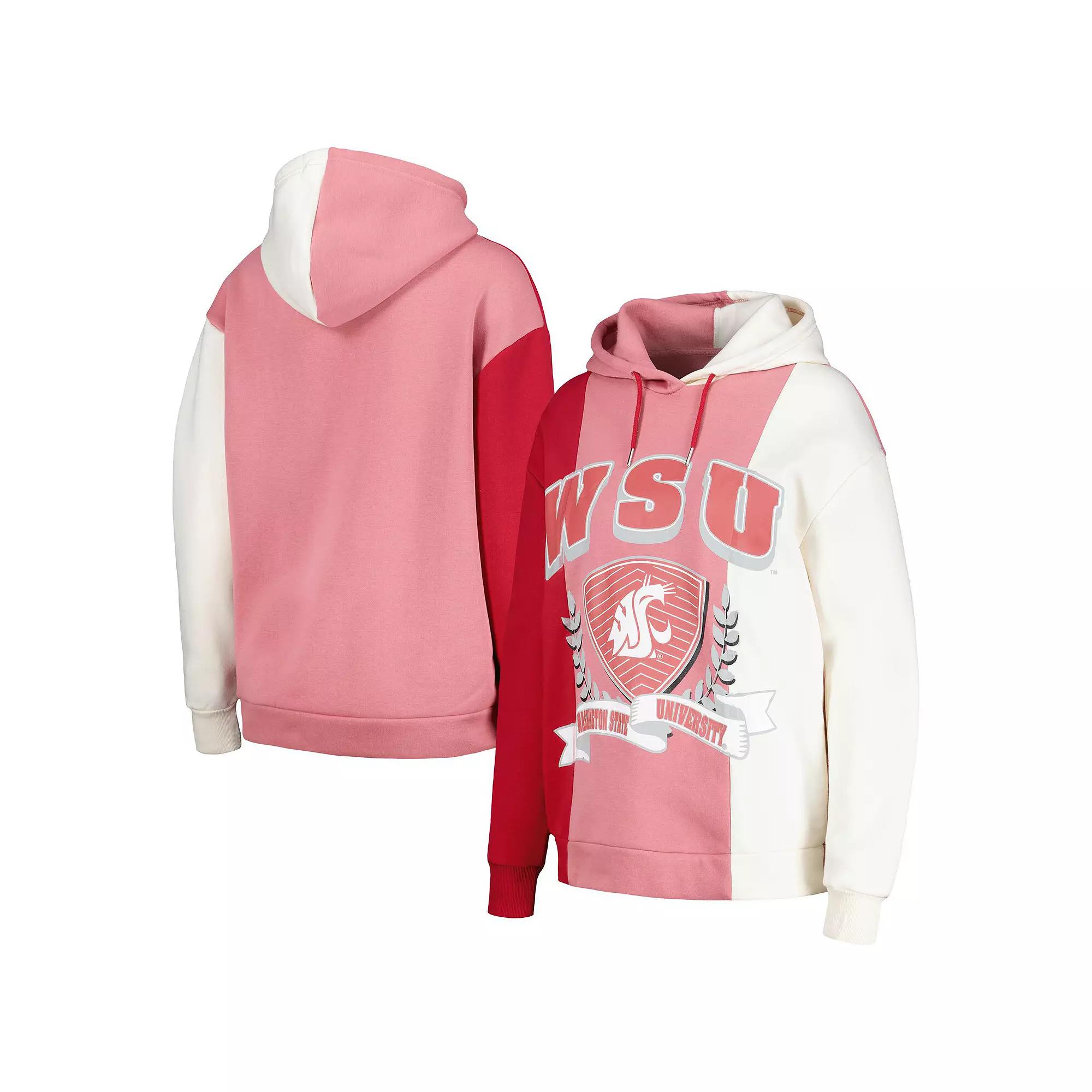Women's Gameday Couture Crimson Washington State Cougars Hall of Fame Colorblock Pullover Hoodie, Size: Large, Wsc Red Product Image