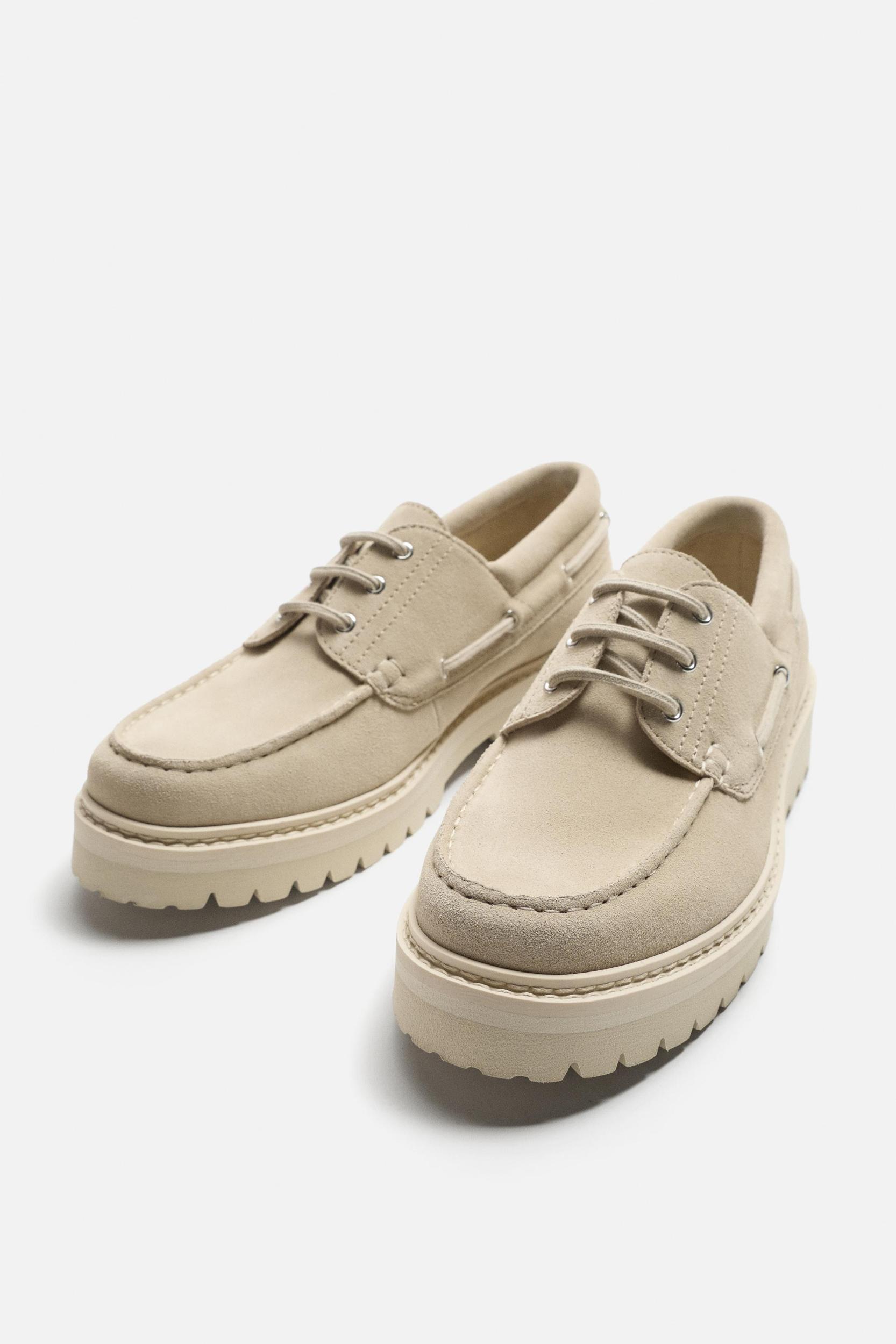 LEATHER BOAT SHOES Product Image