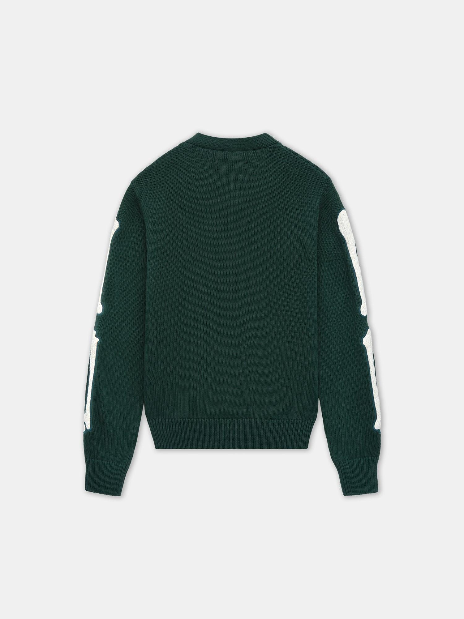 BONES CARDIGAN - Evergreen Product Image