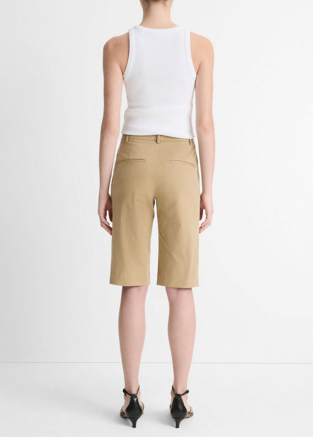 Womens Italian Stretch-cotton Chino Short Vince Product Image