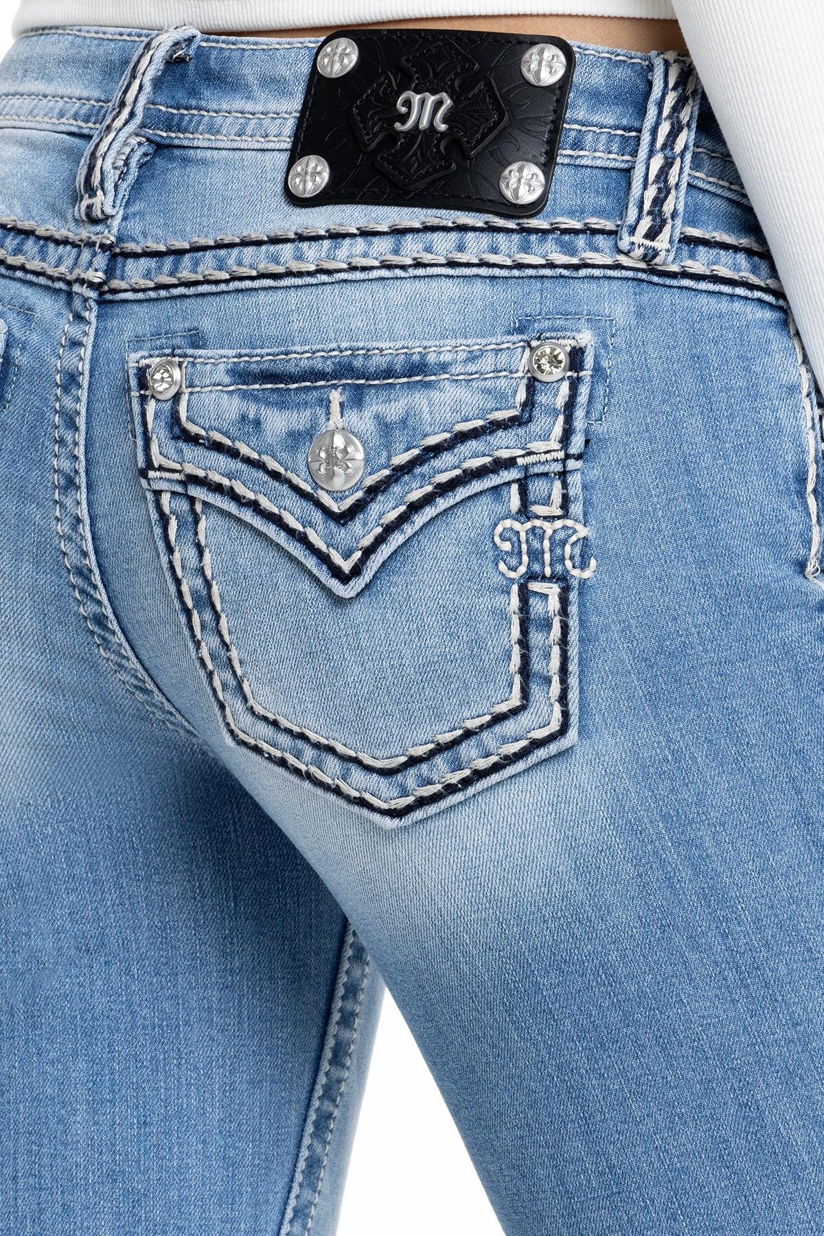 Cleo Stitched Bootcut Jeans Product Image