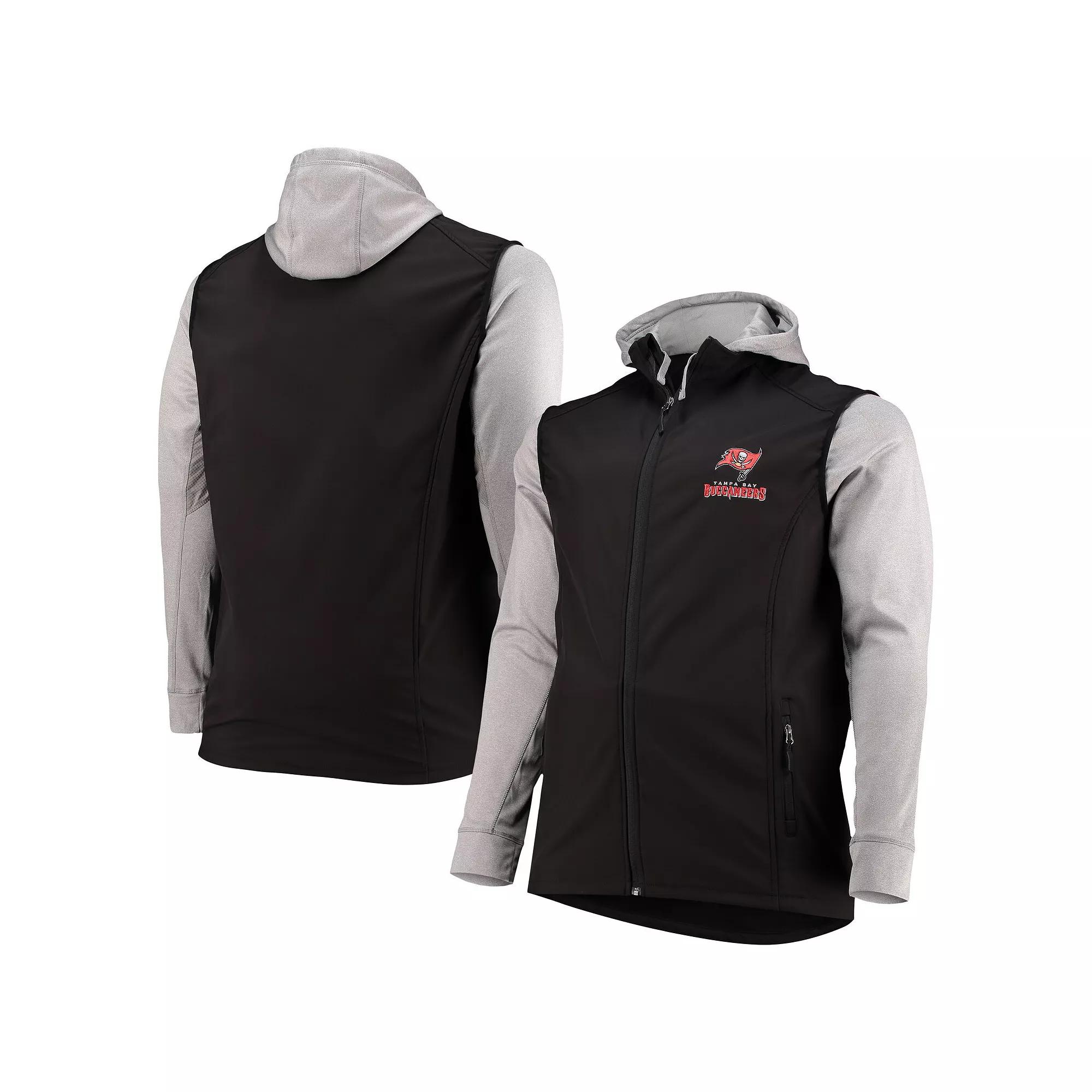 Men's Dunbrooke Black/Gray Tampa Bay Buccaneers Big & Tall Alpha Full-Zip Hoodie Jacket,  Product Image