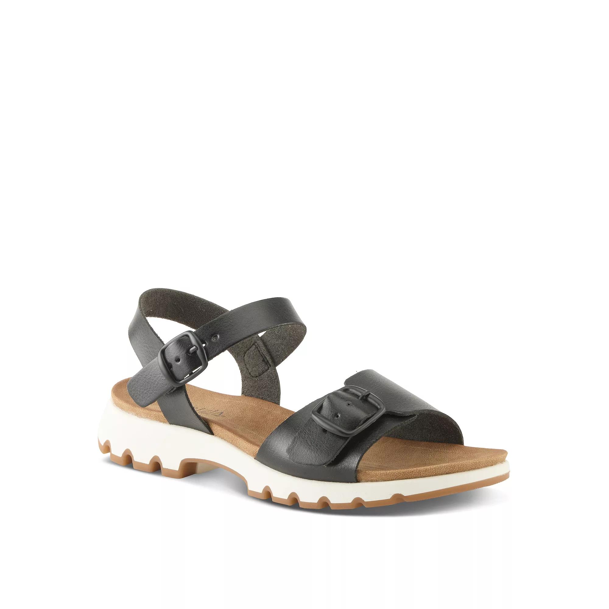 Patrizia Women's Bunch Flat Sandals, Size: 38, Black Product Image