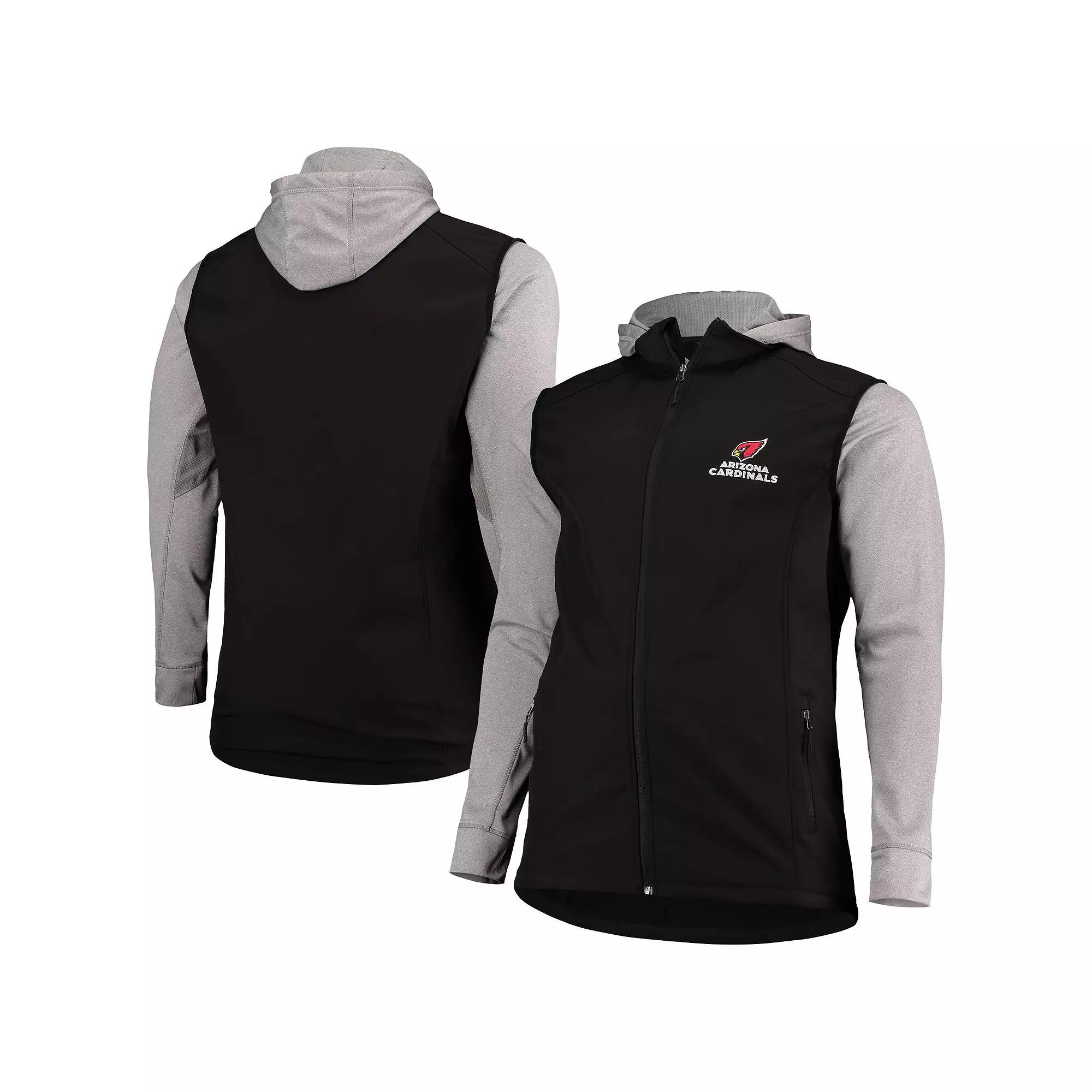Men's Dunbrooke Black/Gray Arizona Cardinals Big & Tall Alpha Full-Zip Hoodie Jacket,  Product Image