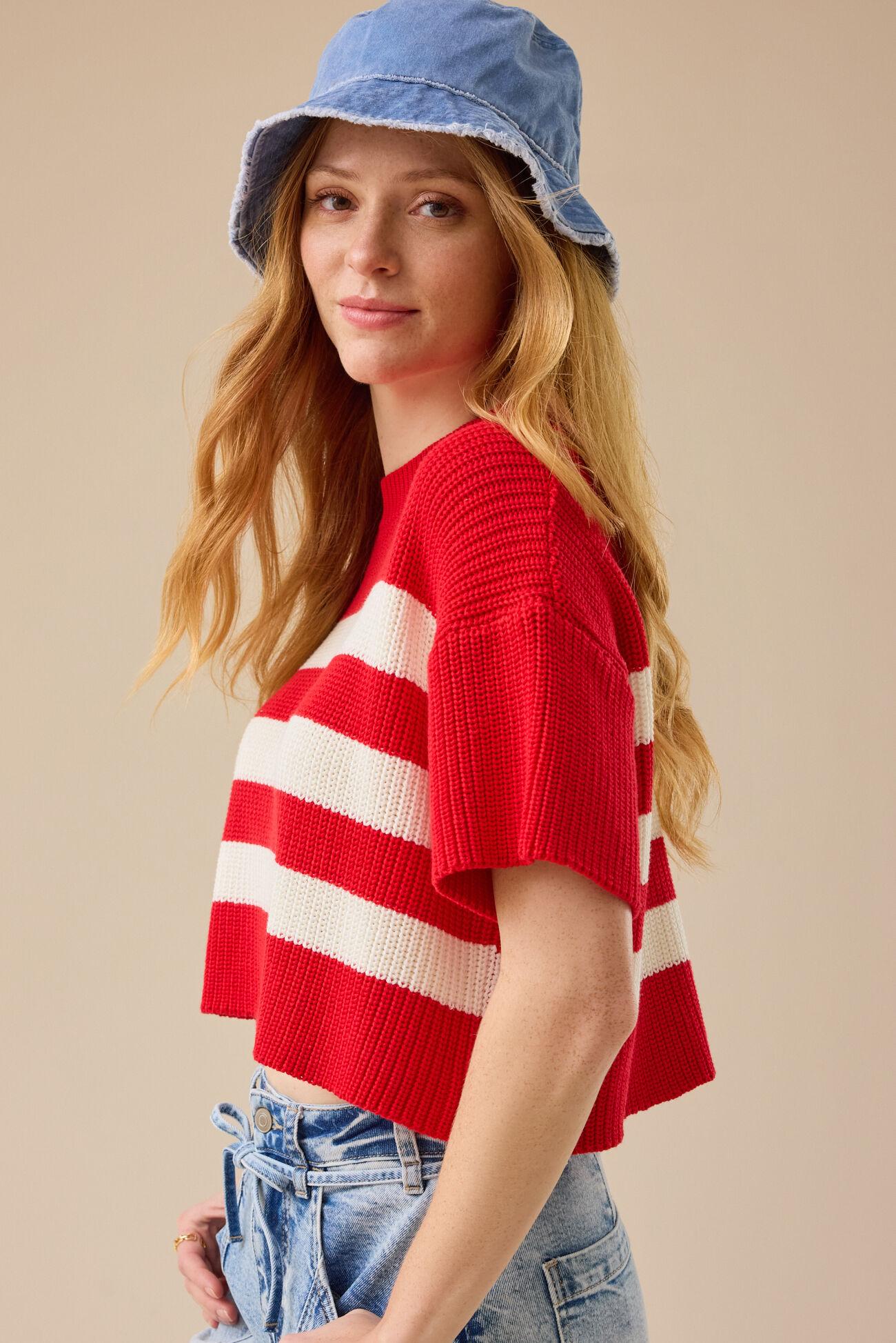 Ricki Striped Boxy Sweater Product Image