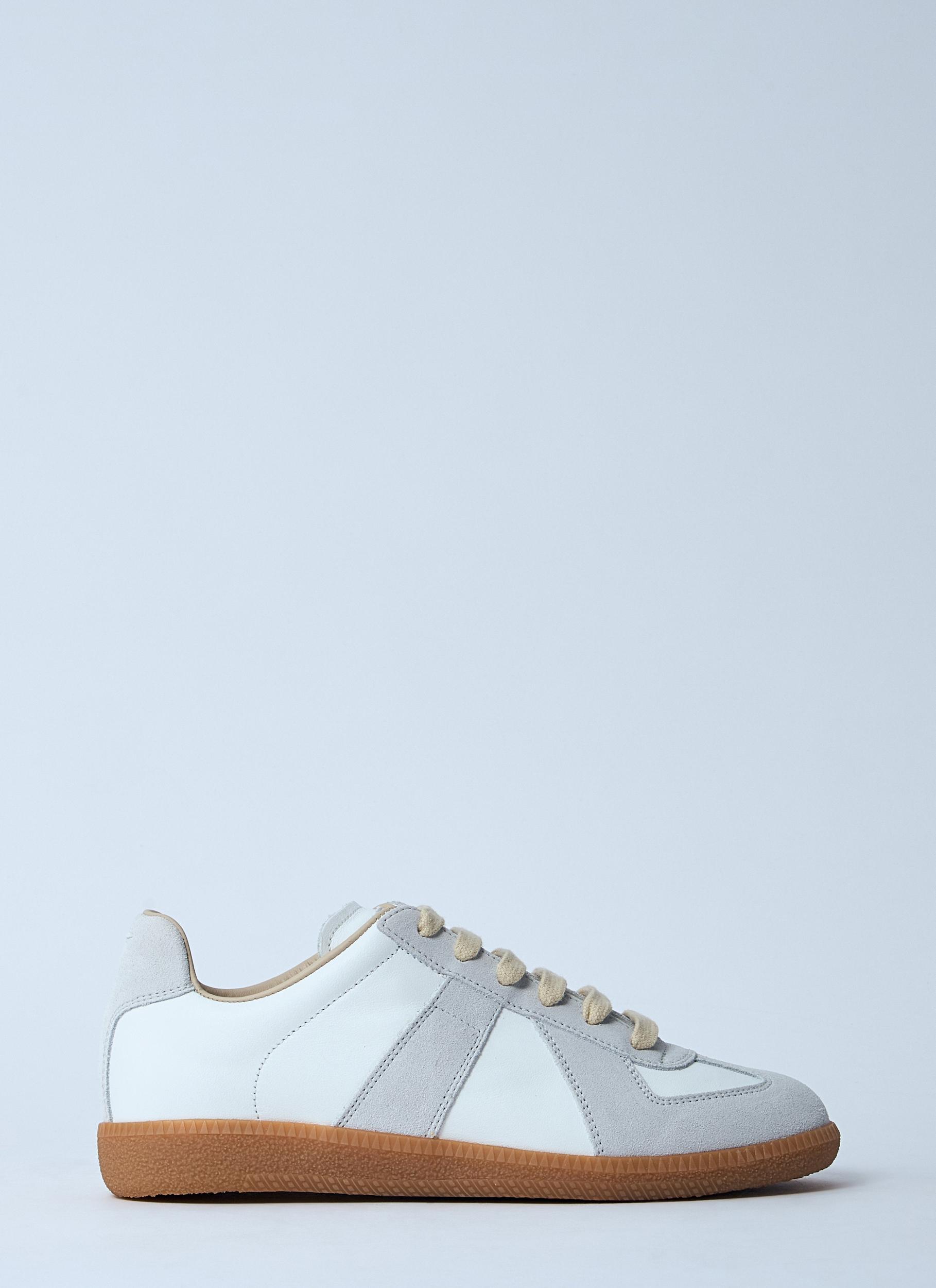 MAISON MARGIELA Replica Leather And Suede Sneakers In White Product Image