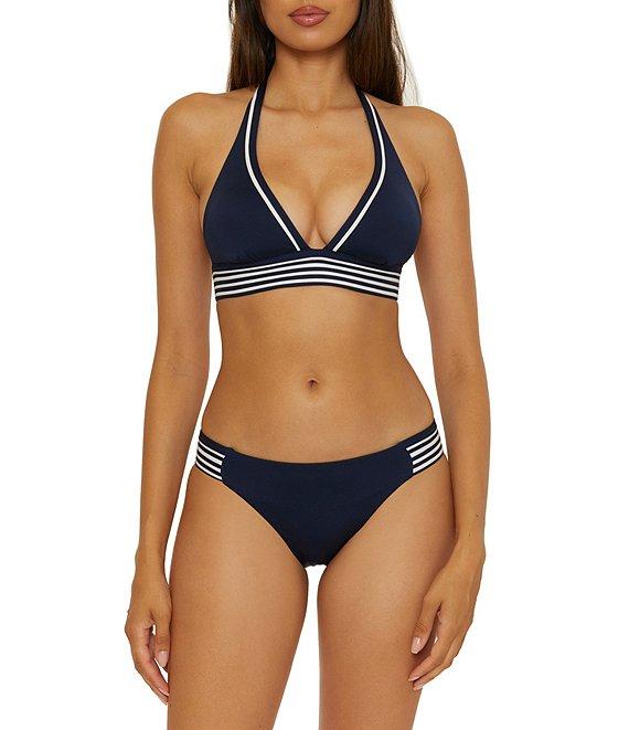 Trina Turk Monaco Pleated Tab Sides Hipster Swim Bottom Product Image