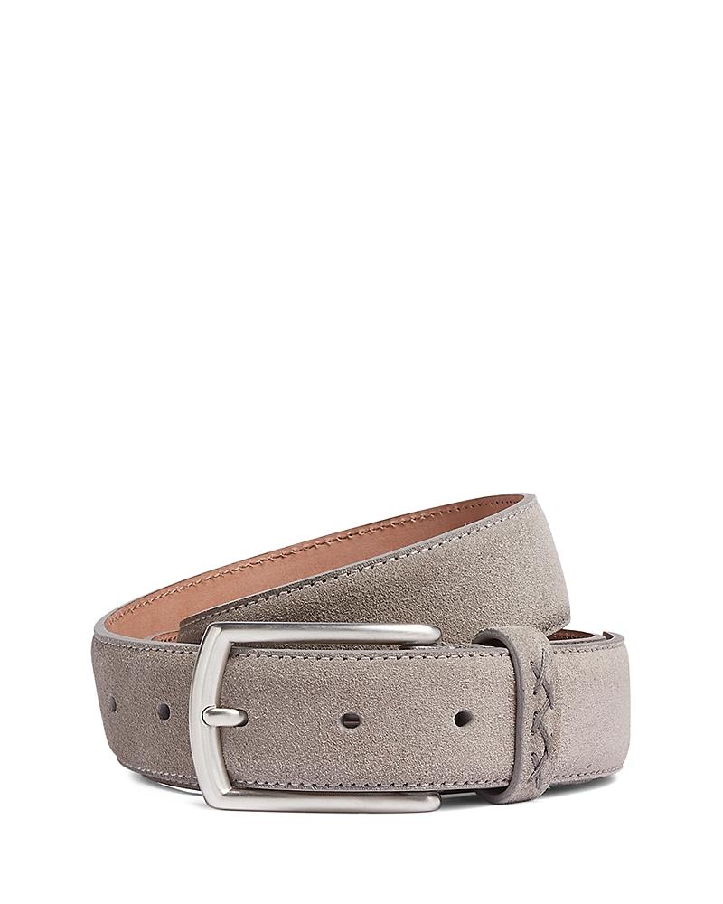 Zegna Z Lux Grey Melange Suede Belt Product Image