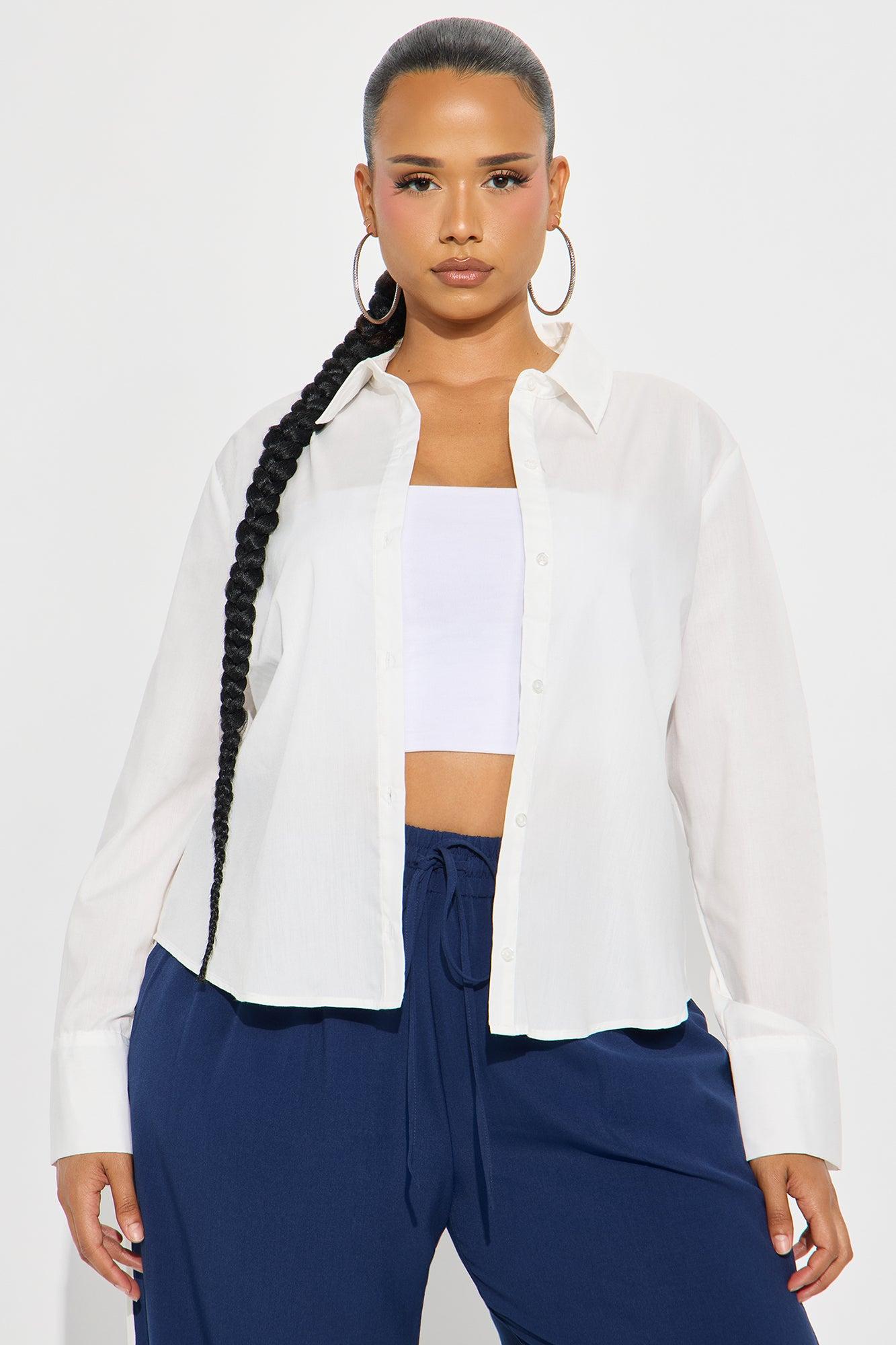 Lily Poplin Shirt - White Female Product Image