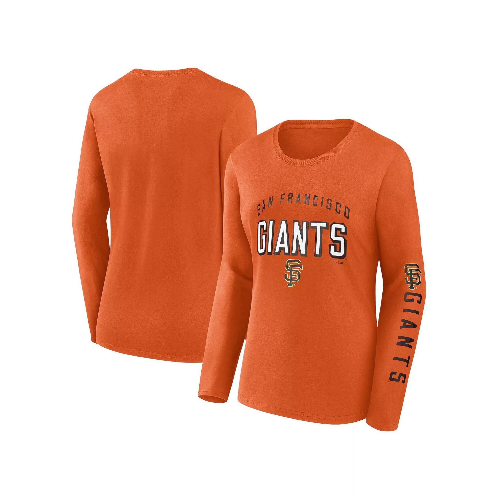 Women's Fanatics Orange San Francisco Giants Team Long Sleeve T-Shirt,  Product Image