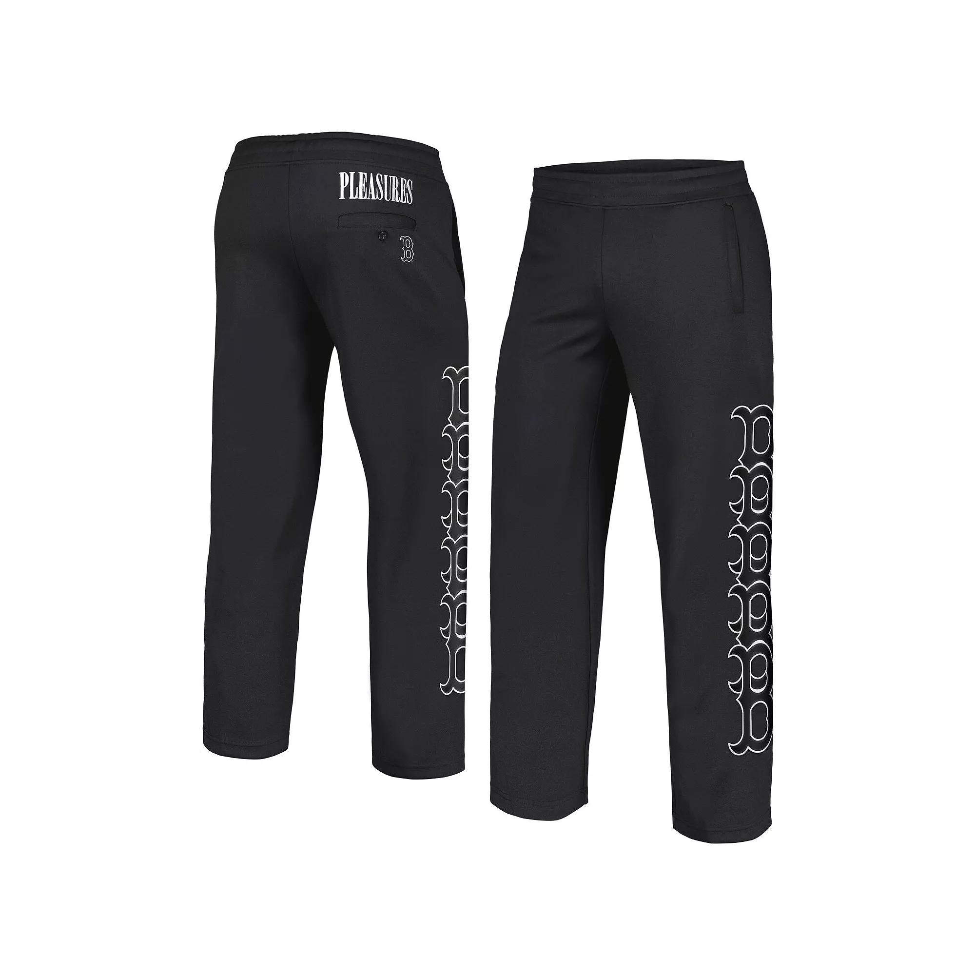 Men's PLEASURES Black New York Mets Pitcher Track Pants,  Product Image