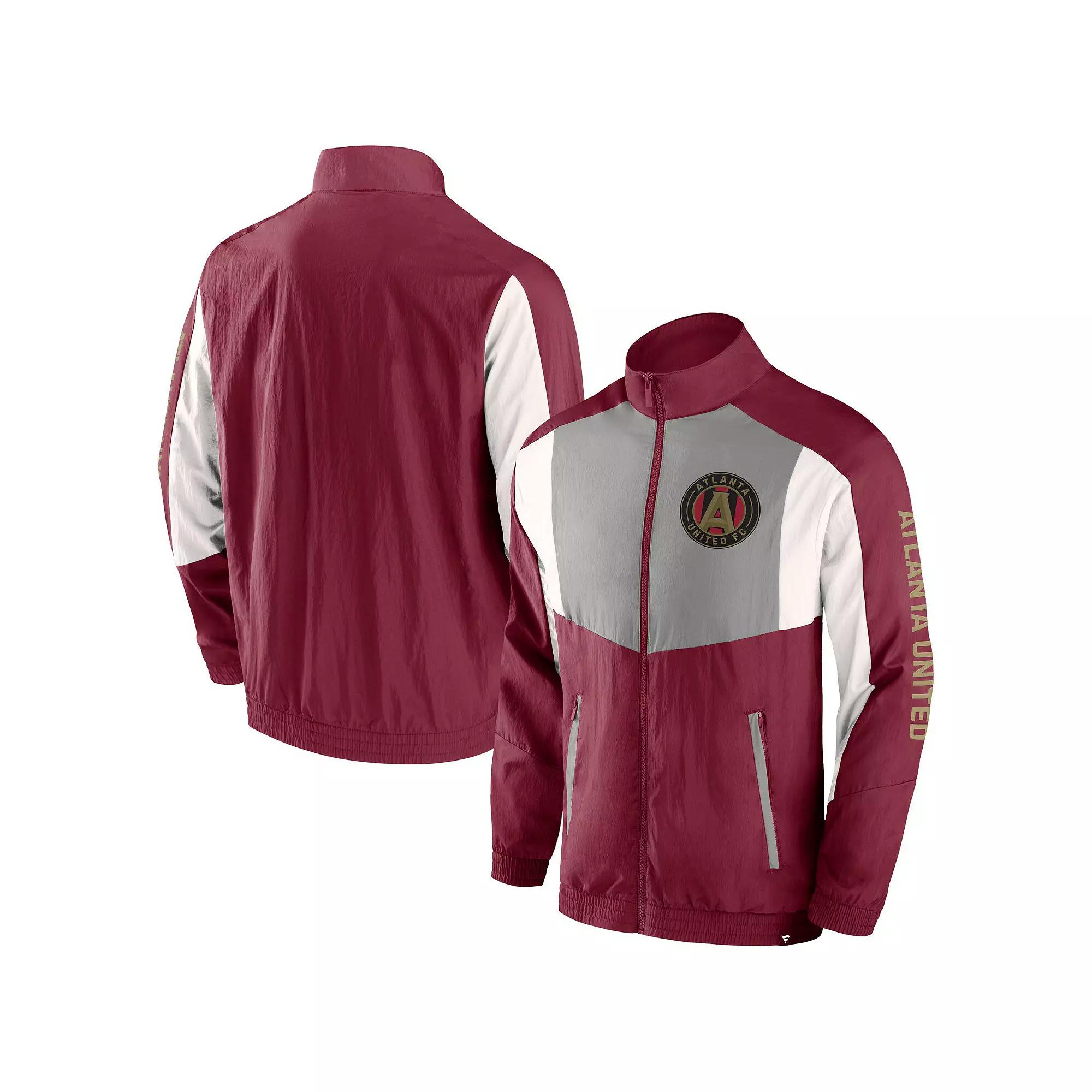 Men's Fanatics Branded Navy Sporting Kansas City Net Goal Raglan Full-Zip Track Jacket,  Product Image