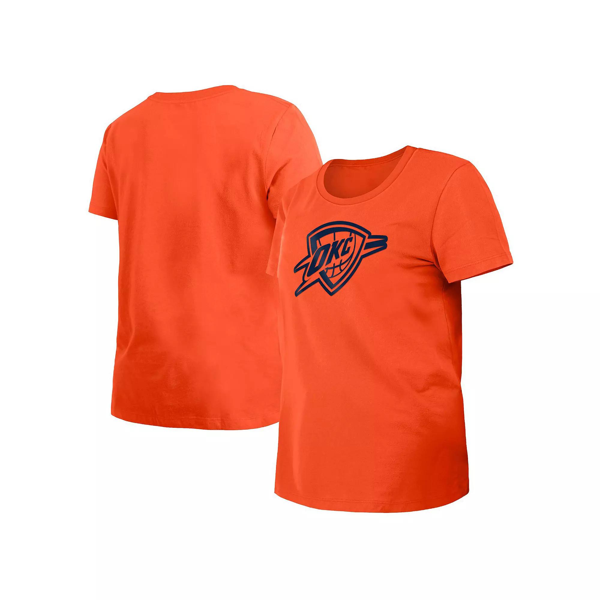 Women's New Era Orange Oklahoma City Thunder 2023/24 City Edition T-Shirt, Size: Small Product Image