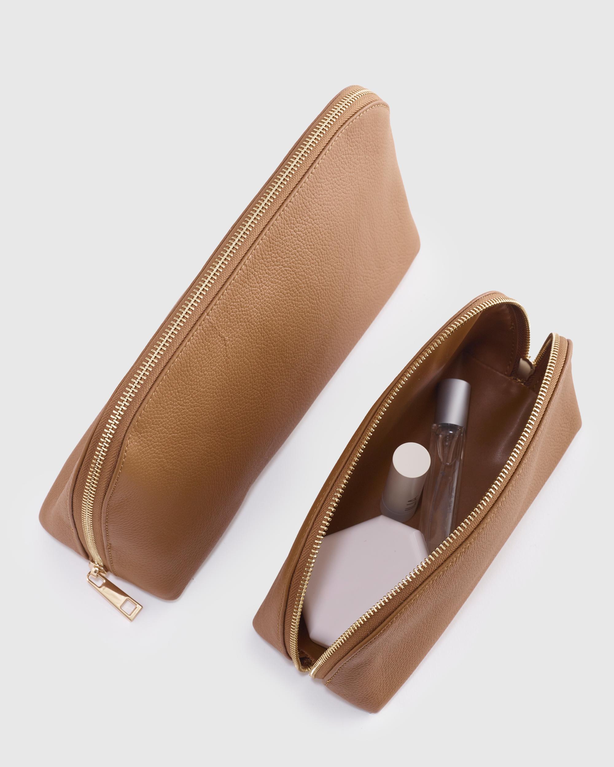 Quince | Women's Italian Leather Pouch Travel Set Product Image