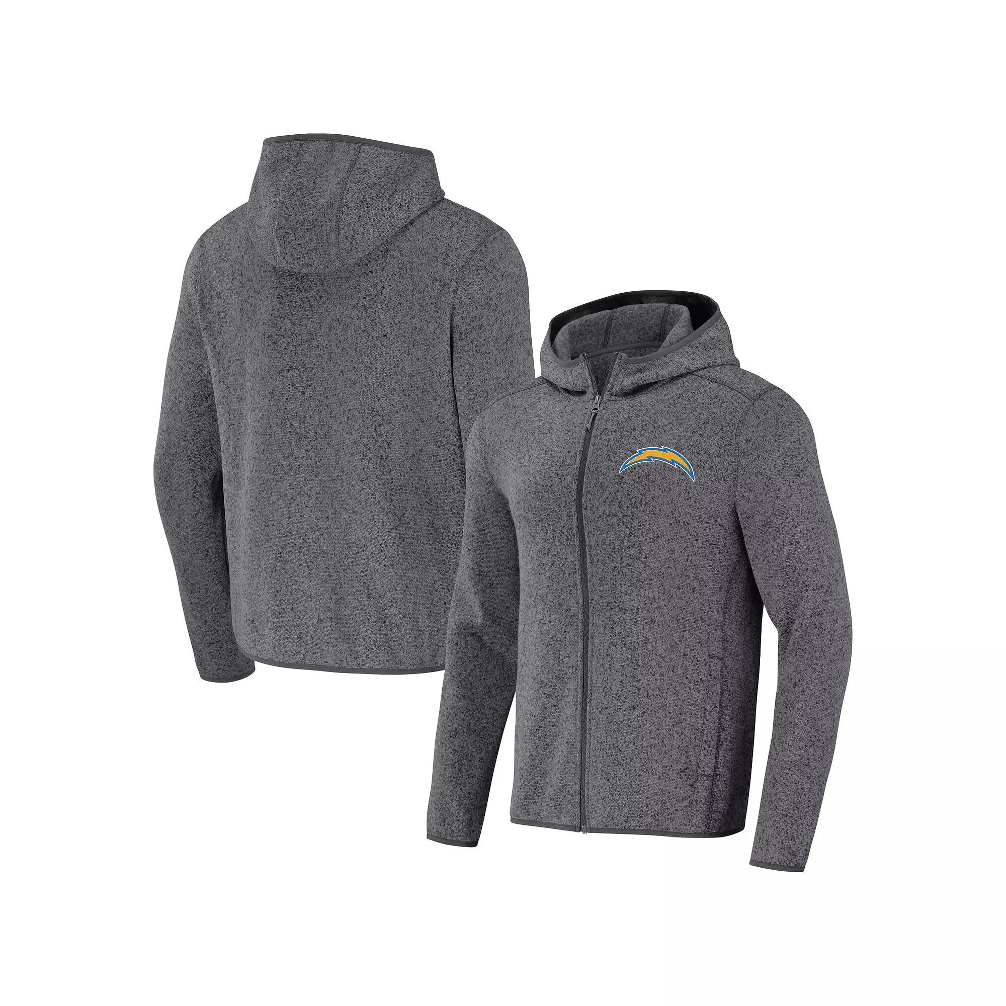 Men's NFL x Darius Rucker Collection by Fanatics Gray Los Angeles Chargers Fleece Pullover Hoodie,  Product Image