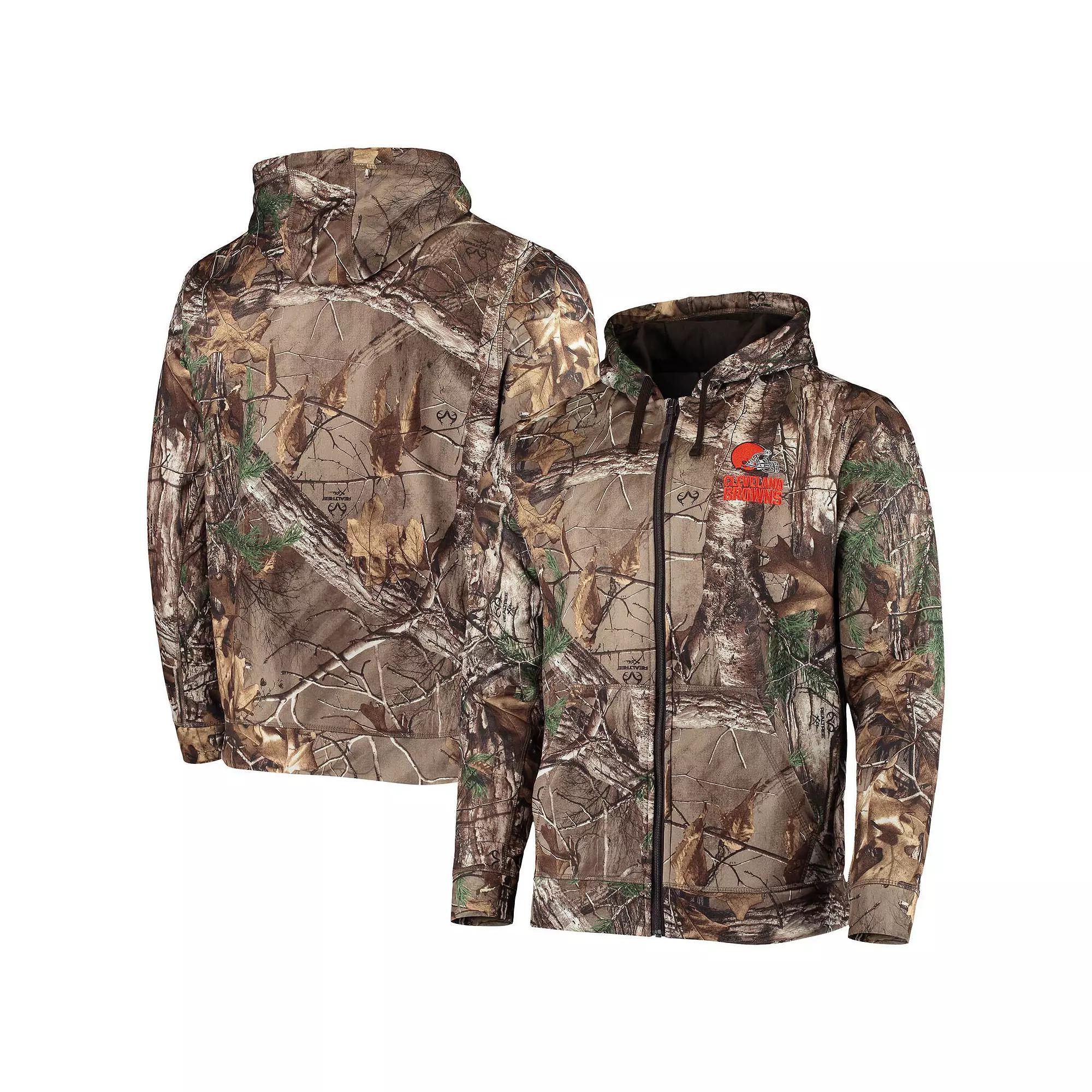 Men's Dunbrooke Realtree Camo Cleveland Browns Trophy Tech Fleece Full-Zip Hoodie,  Product Image